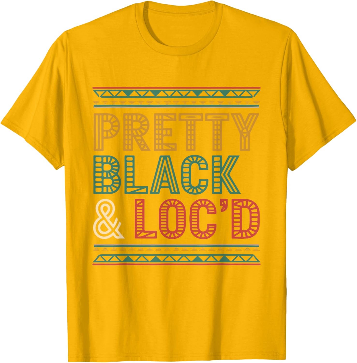 Pretty Black Loc'd Afro Dreadlocks T-Shirt for Melanin Queens - 14