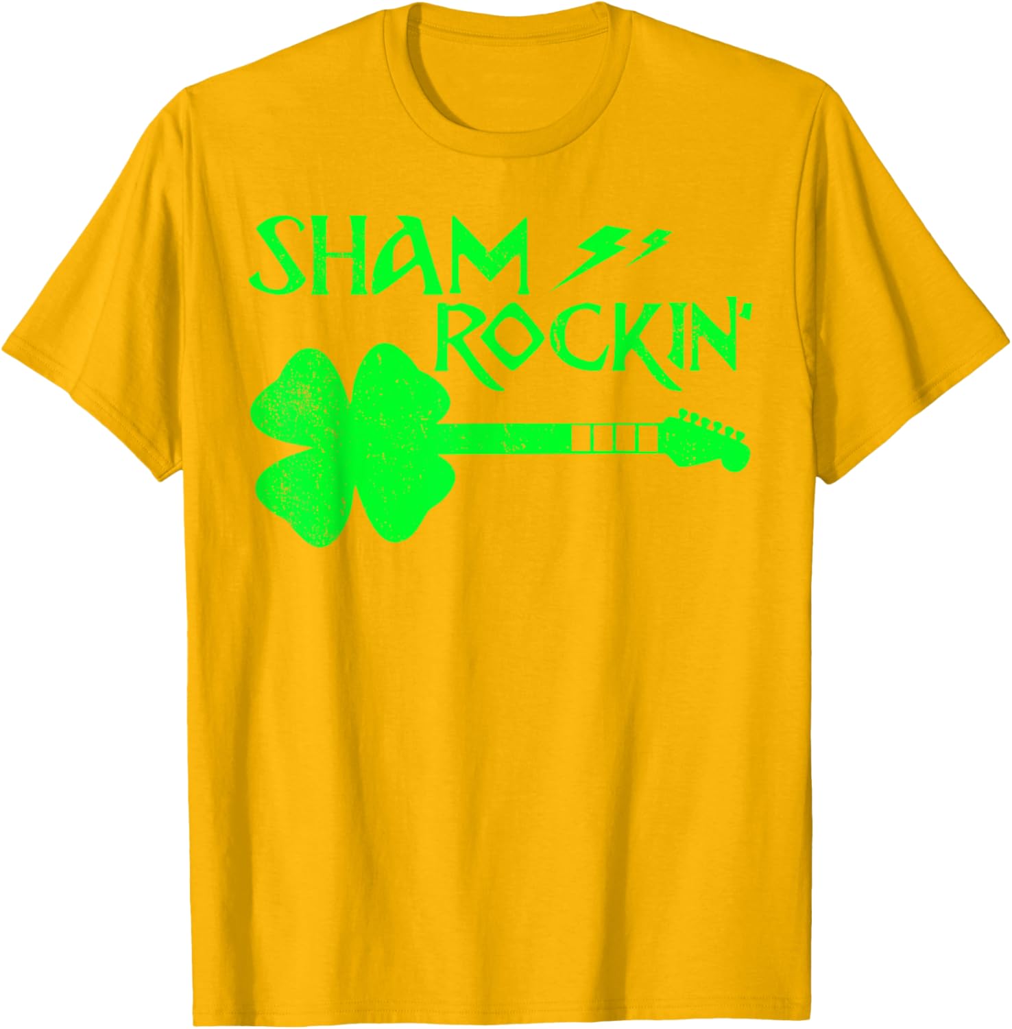 Sham Rockin’ Shamrock Guitar T-Shirt for St. Patrick's Day Celebrations - 13