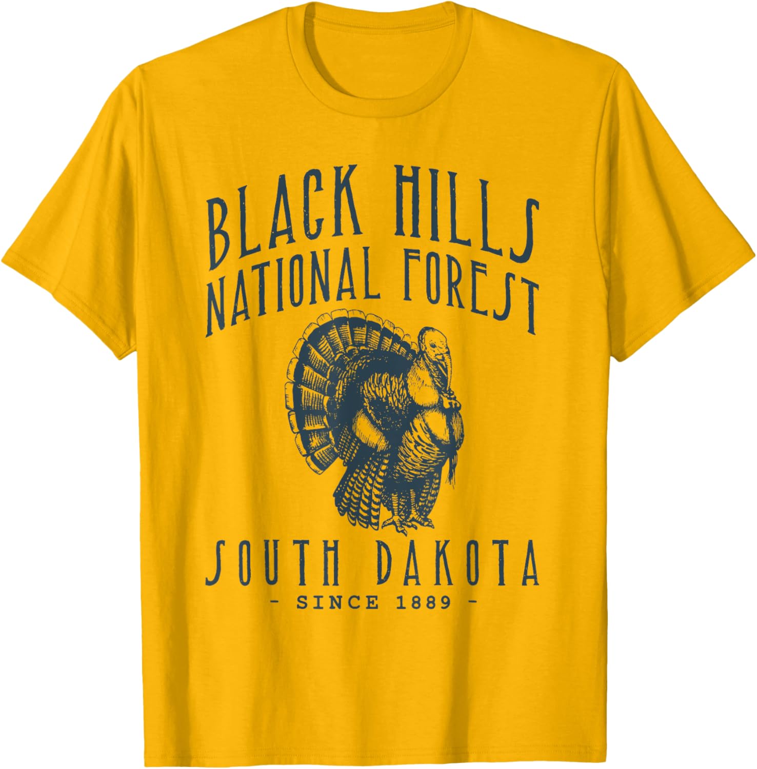 Black Hills Turkey Hunting in South Dakota T-Shirt for Outdoor Enthusiasts - 8