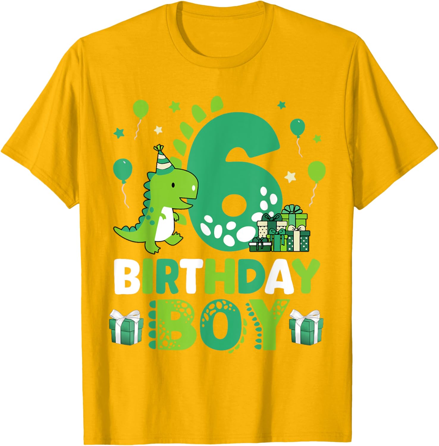 Adorable T Rex Dinosaur Shirt for Boys 6th Birthday Celebration - 12