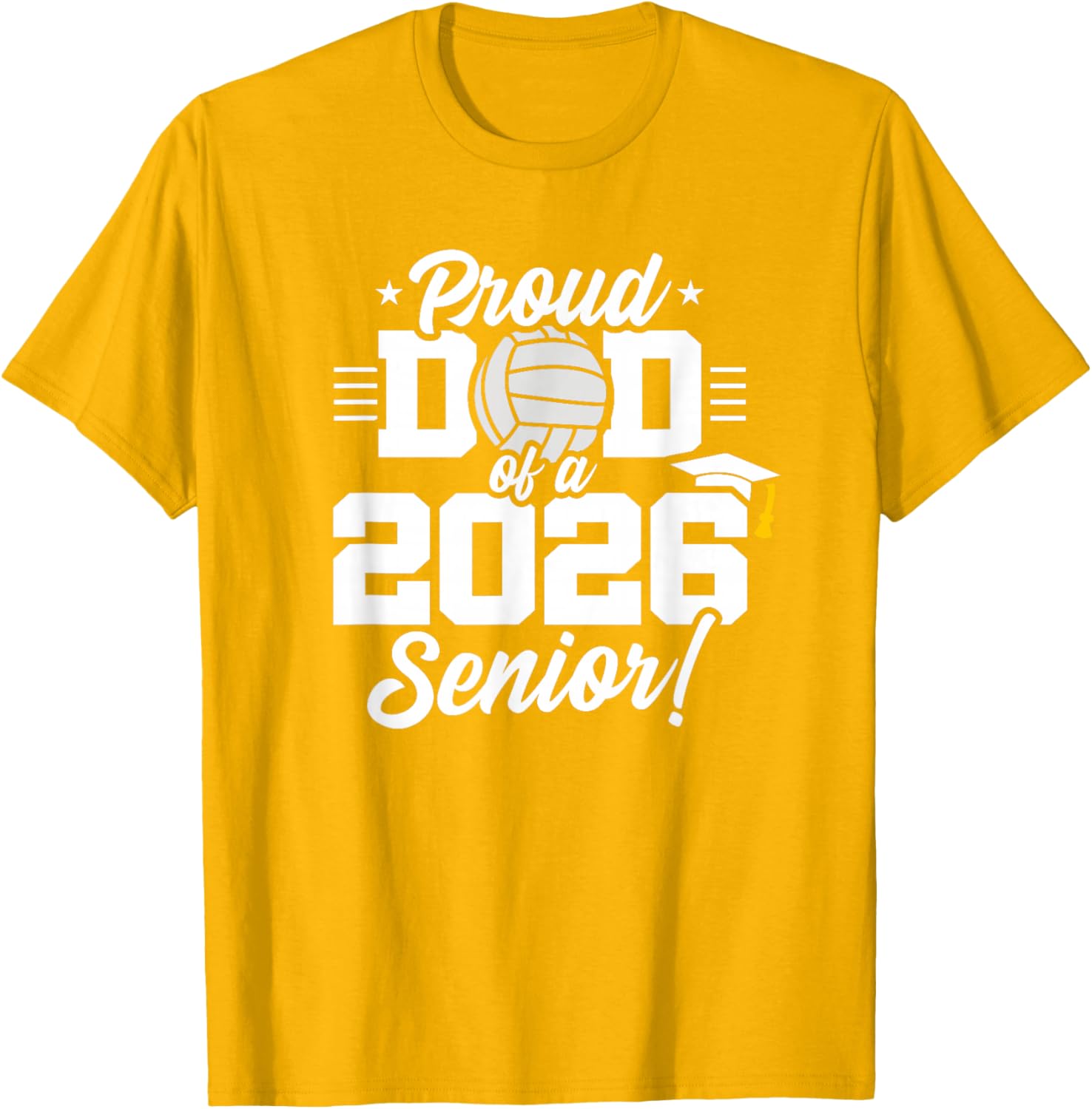 Class of 2026 Volleyball Dad Senior Year T-Shirt for Proud Parents - 3