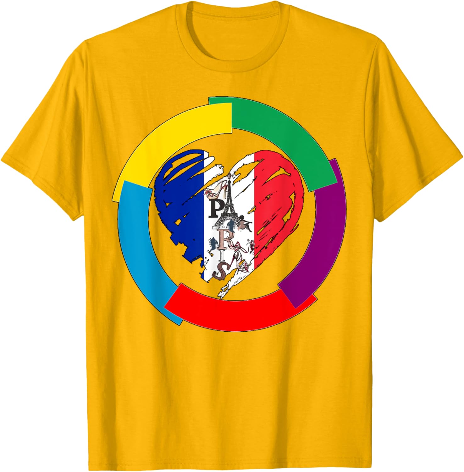 Celebrate French Language Day with Heart T-Shirt for La Francophonie - 16