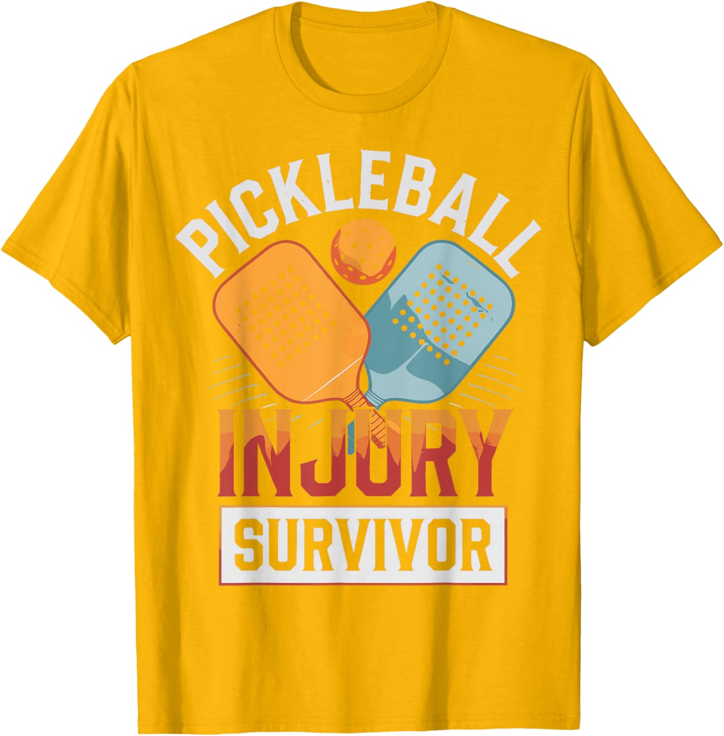 Pickleball Injury Survivor T-Shirt Fun and Stylish Sports Apparel - 20