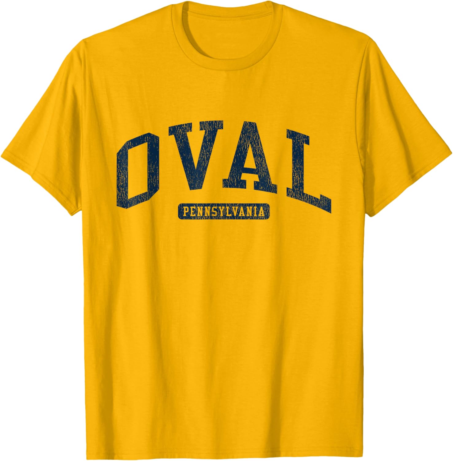 Stylish Blue Oval Pennsylvania College University T-Shirt for Students - 11
