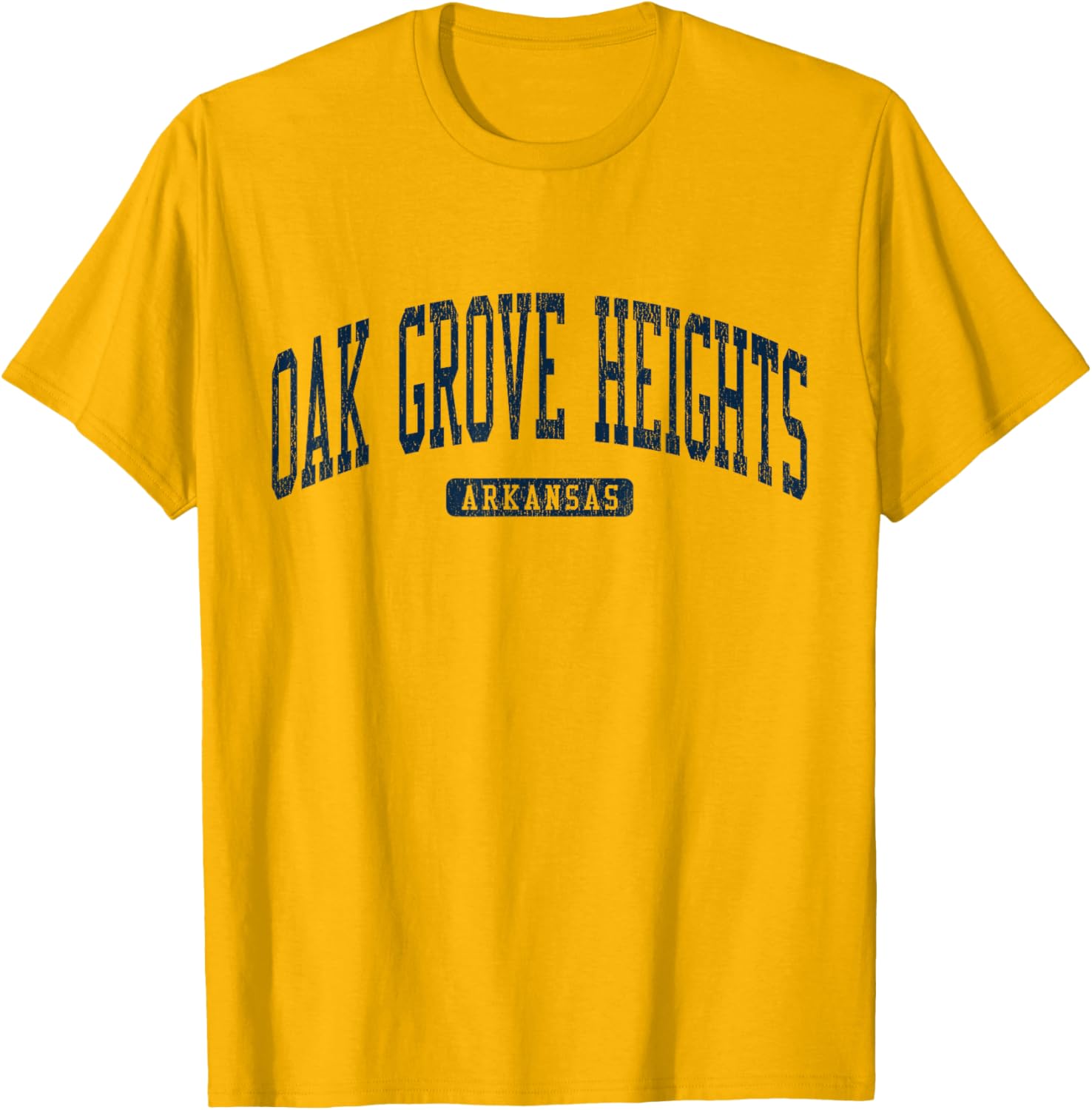 Oak Grove Heights Arkansas College Blue T-Shirt for Students and Fans - 17