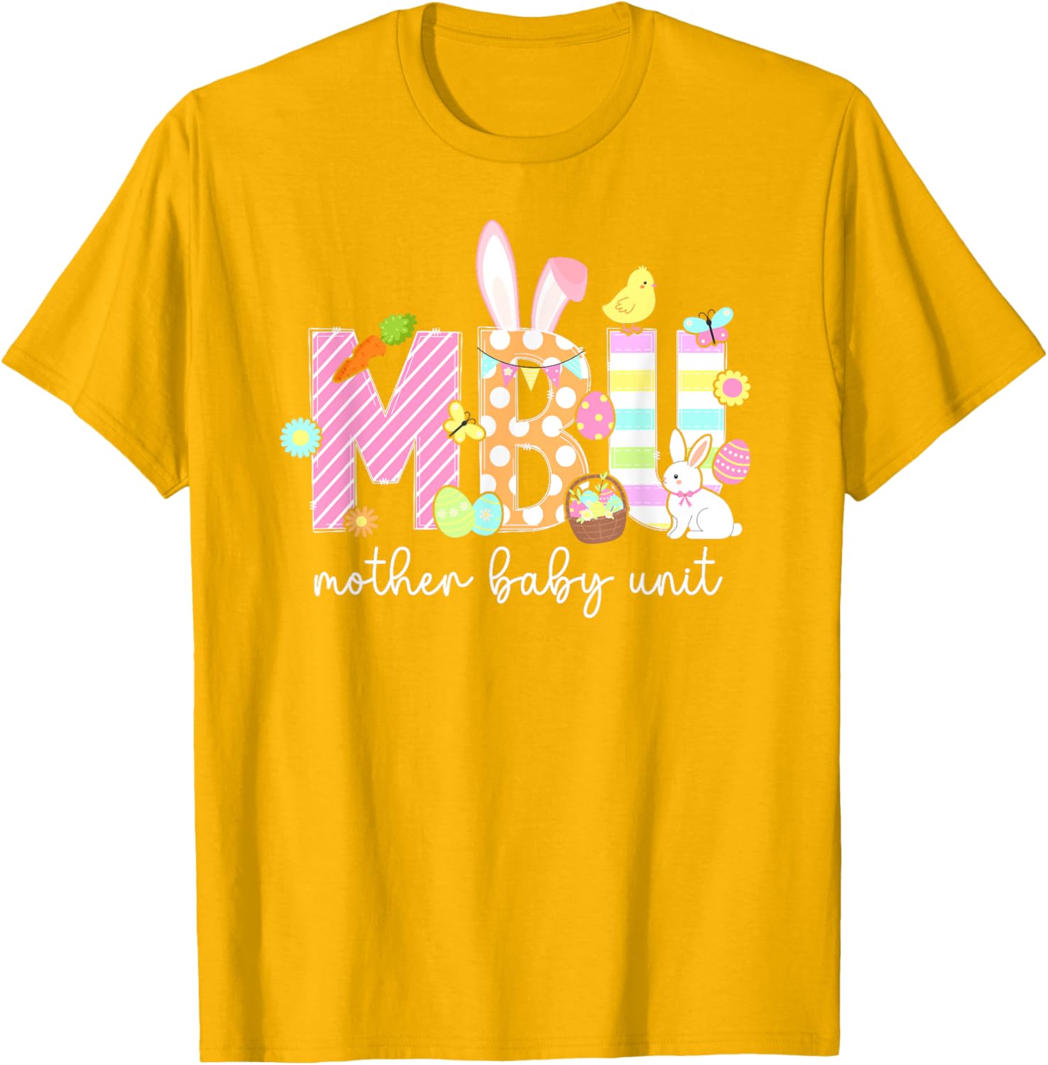 Easter Bunny T-Shirt for Nurses - Cute Mother Baby Unit Design - 21