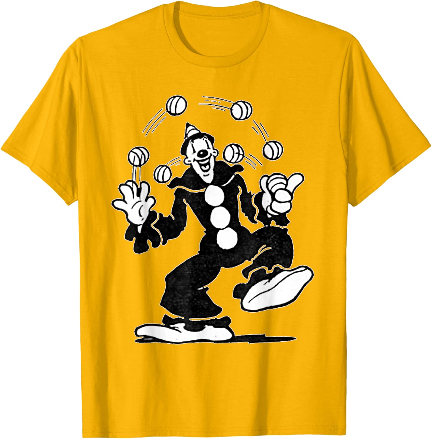 Koko the Clown Vintage Cartoon Juggling T-Shirt for Fun and Style - 18
