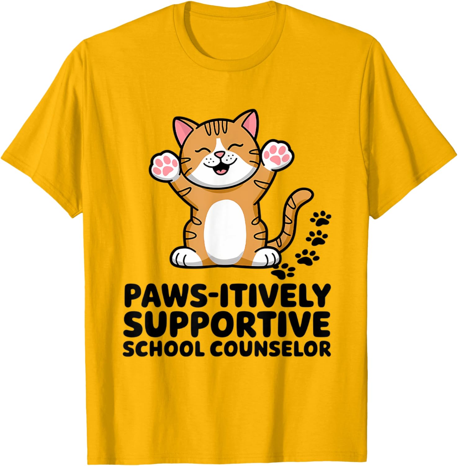Adorable School Counselor Cat T-Shirt for Supportive Comfort and Style - 7