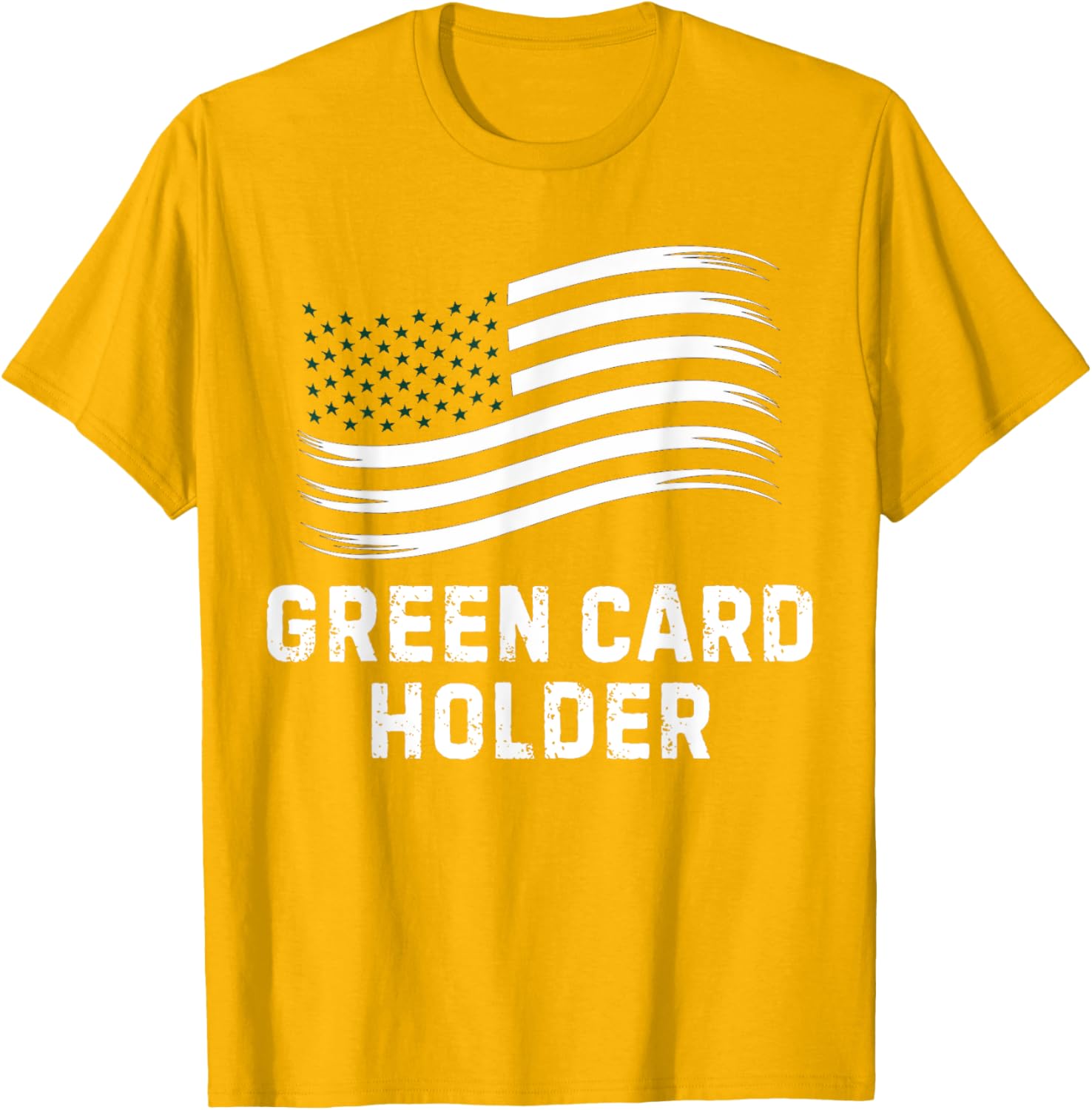Motivational Green Card Holder T-Shirt for USA Celebration for All - 5
