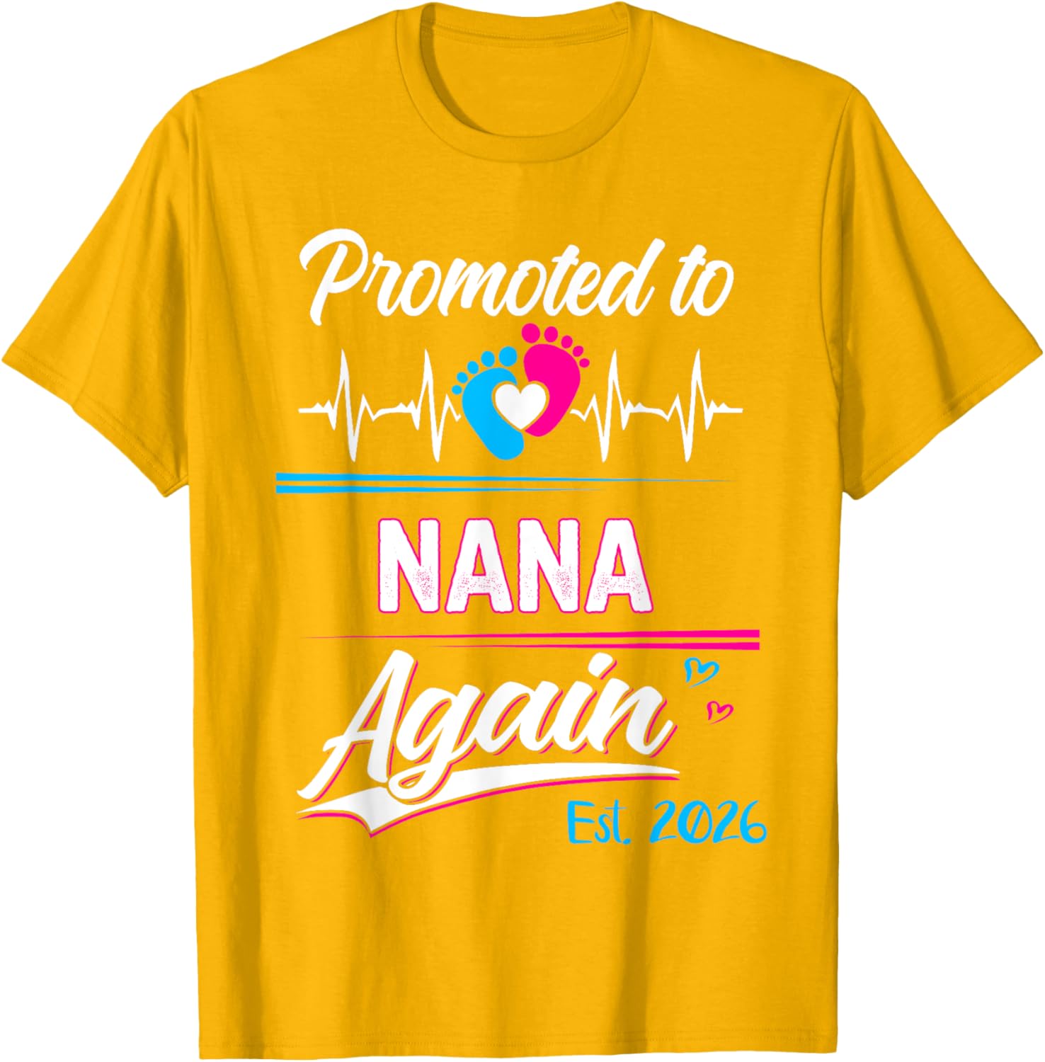 Promoted to Nana Again 2026 Pregnancy Announcement T-Shirt Gift - 27