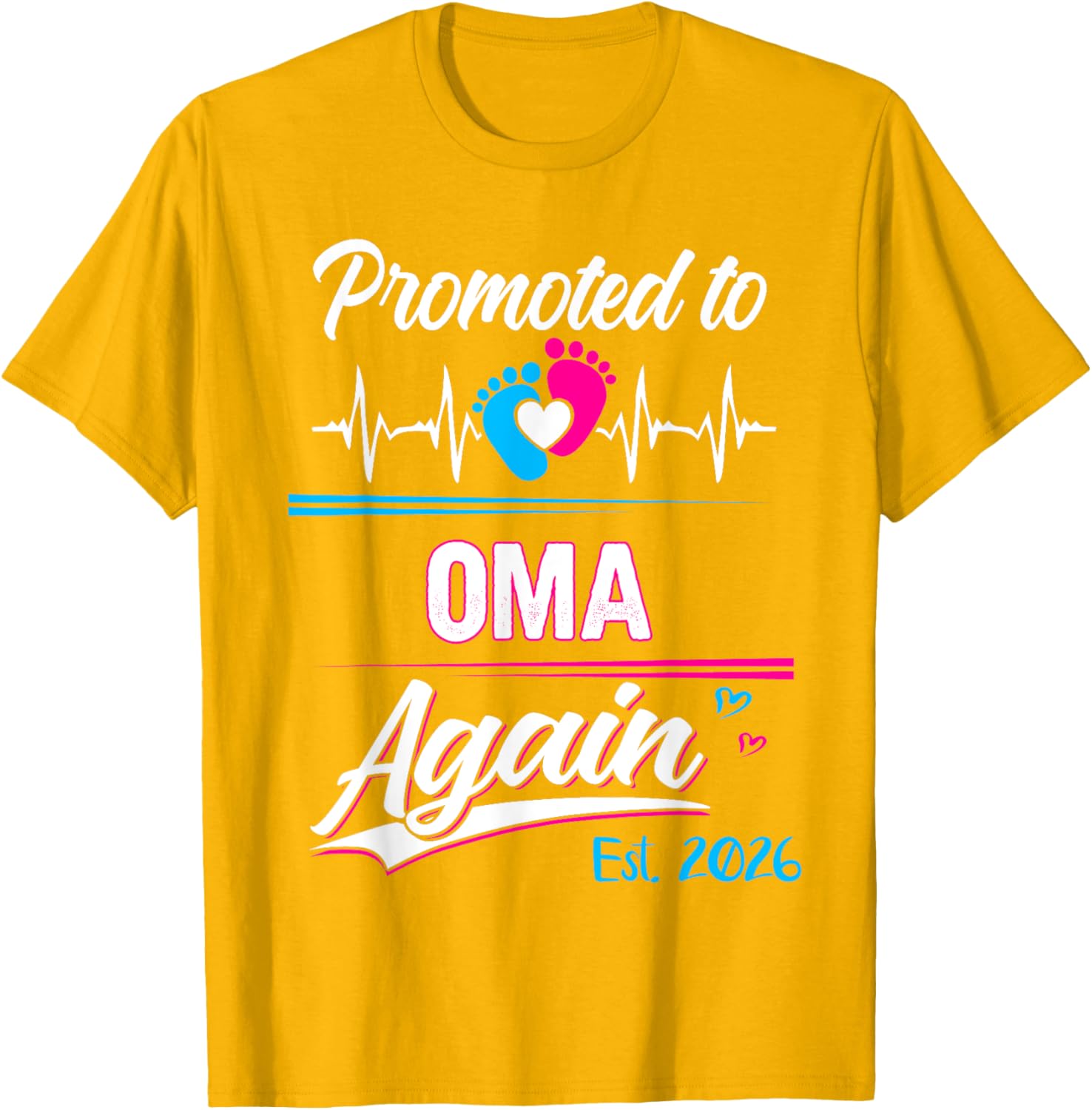 Promoted to Oma Again 2026 Cute Pregnancy Announcement T-Shirt - 10