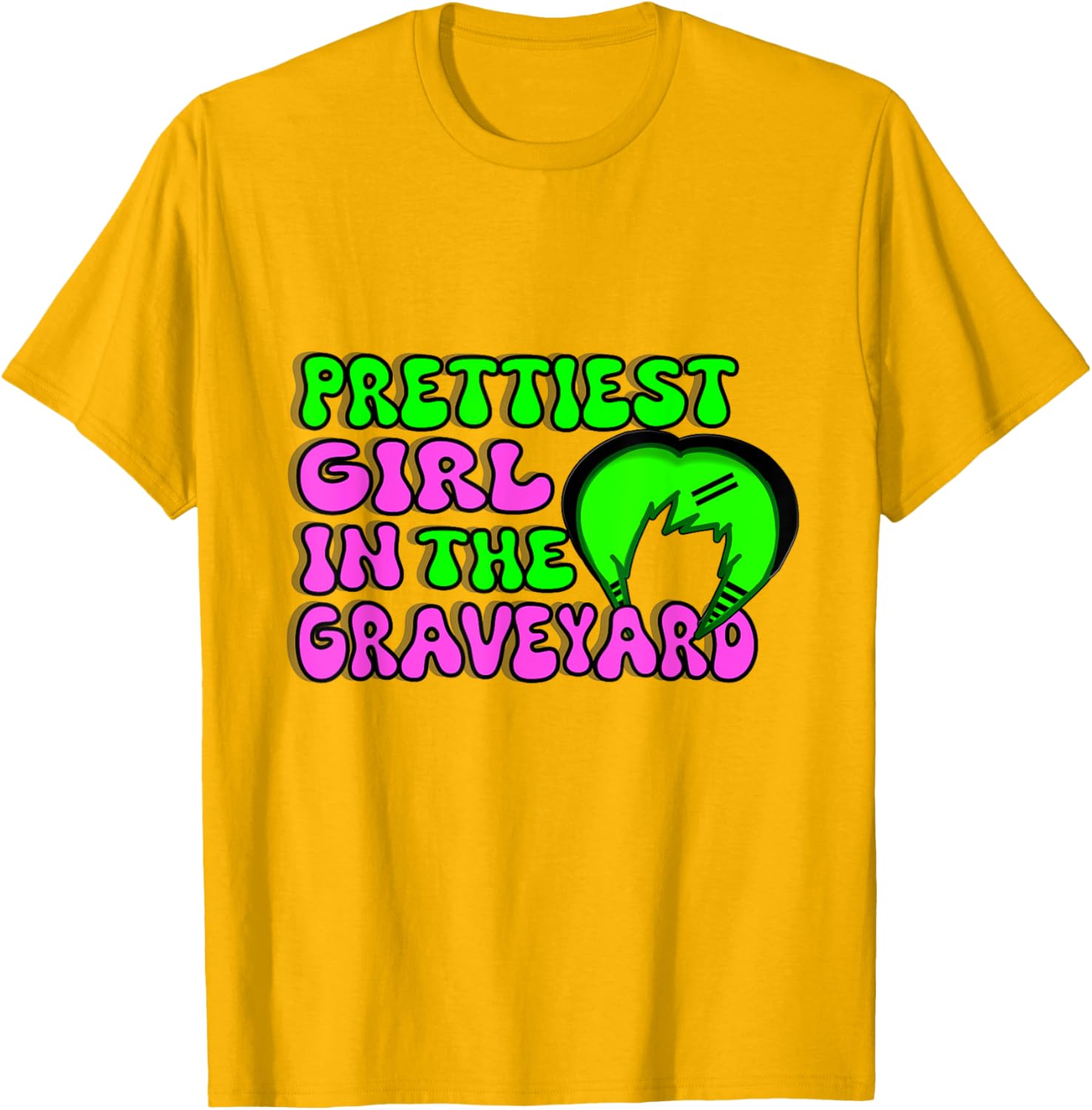 Y2K Emo Girl in Graveyard Scene T-Shirt for Stylish Kids - 14