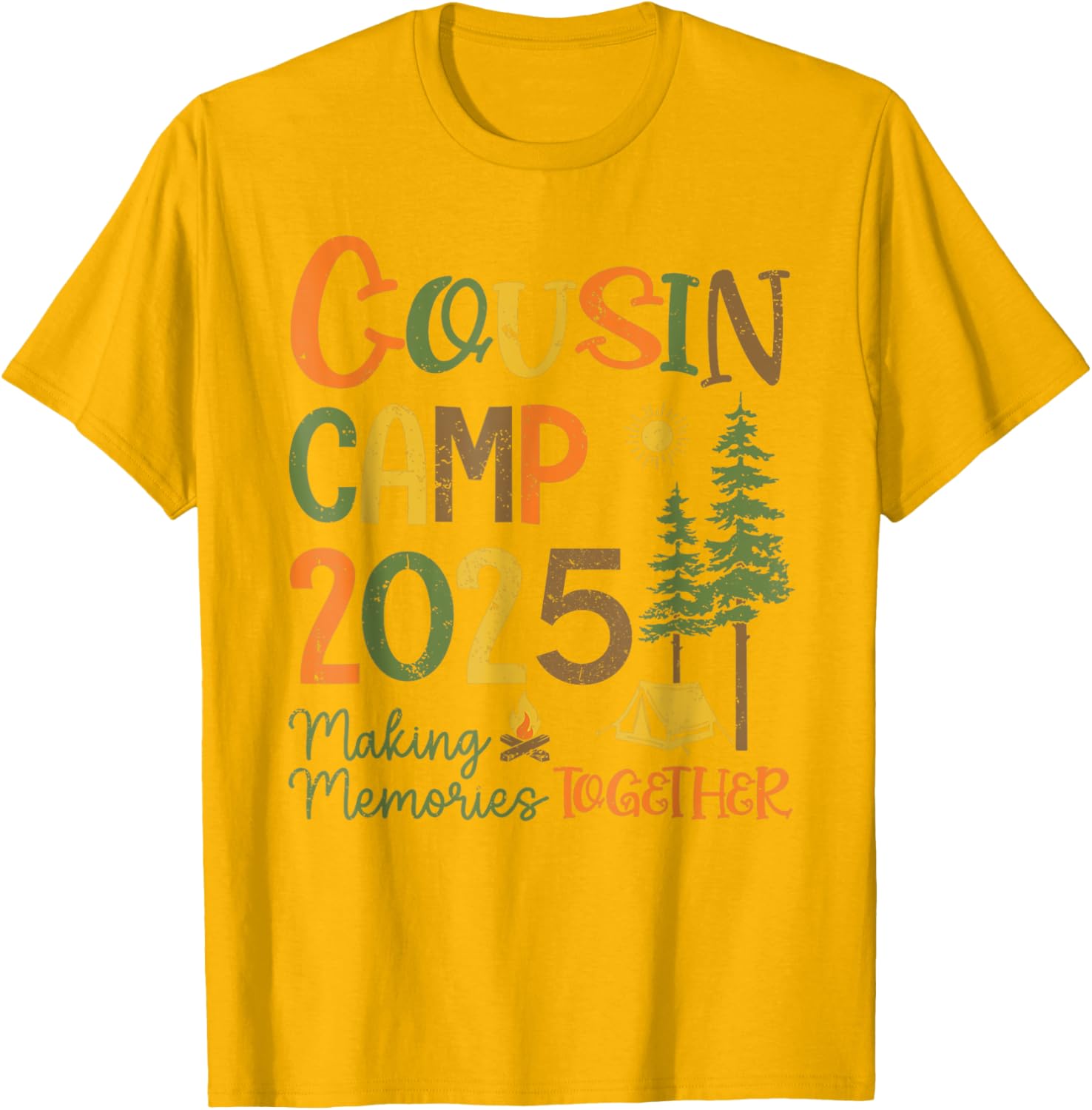 Cousin Camp 2025 Matching T-Shirts for Family Fun and Memories - 8