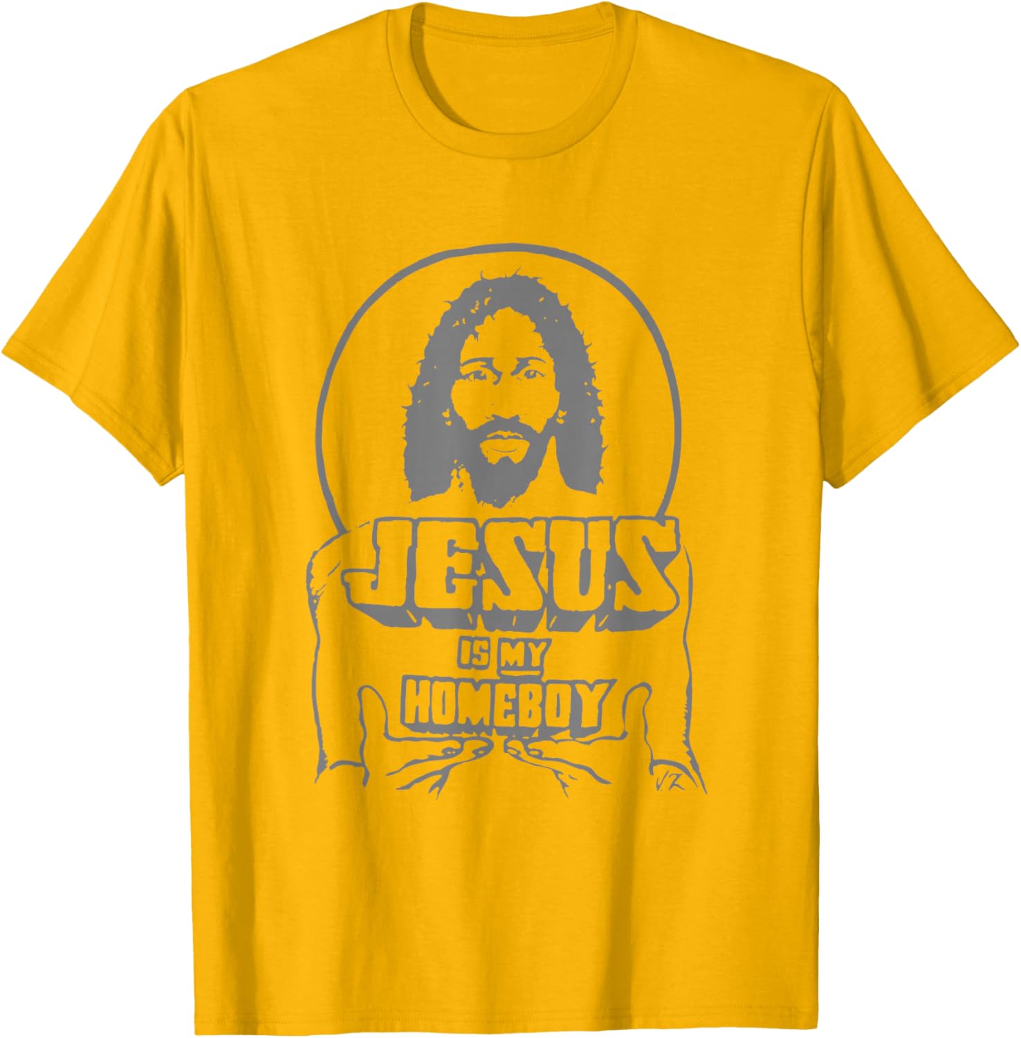 Vintage Funny Face Jesus Is My Homeboy T-Shirt for Christian Believers - 3