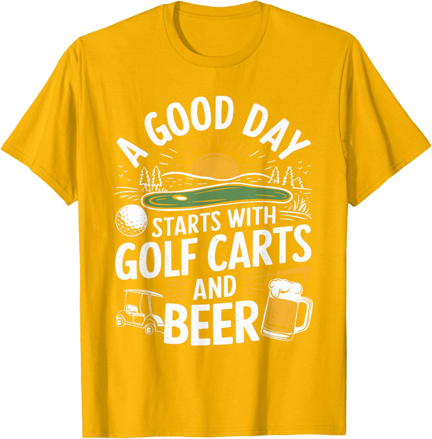 Golf Carts and Beer T-Shirt for Golf Lovers – Perfect Gift for Golfers - 15