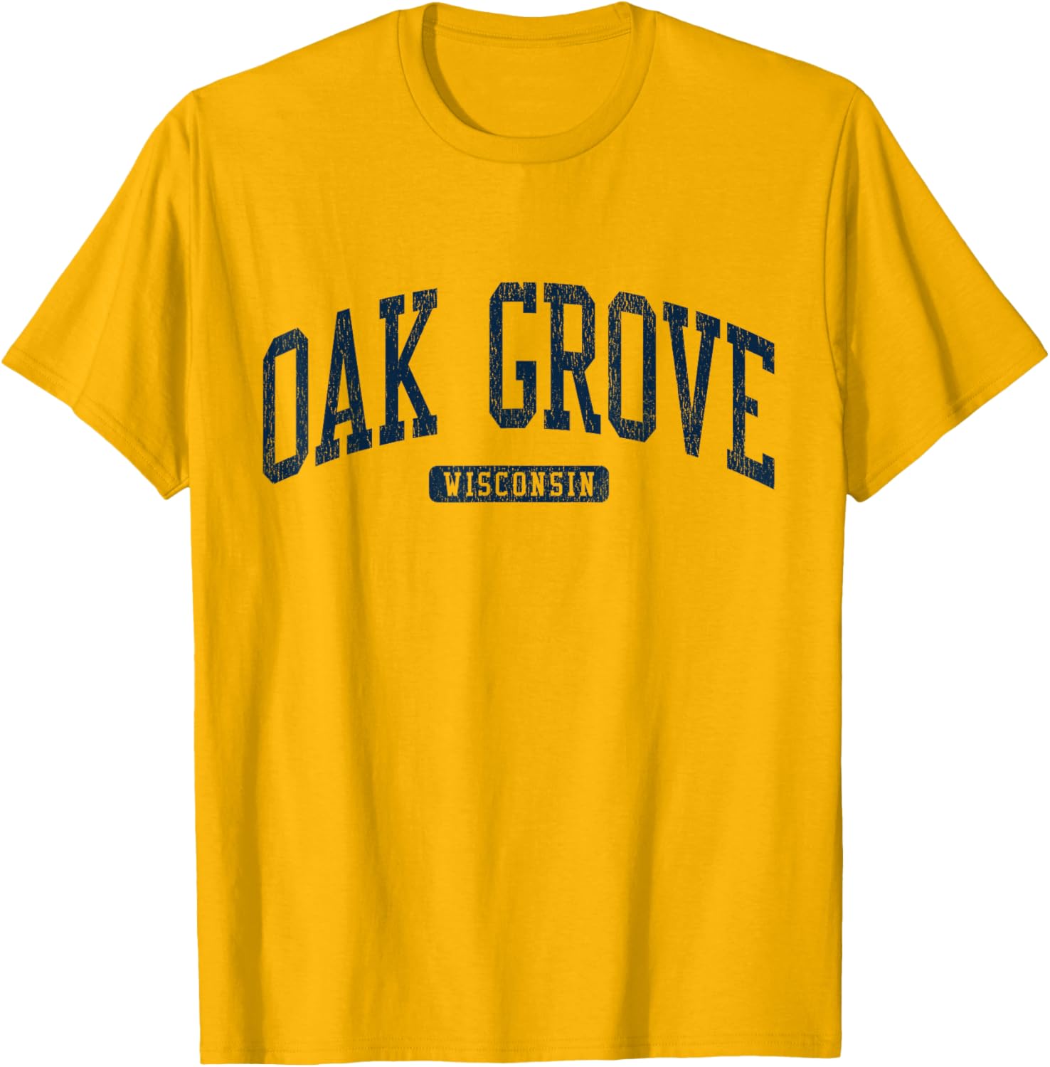 Oak Grove Wisconsin College Style Blue T-Shirt for Students and Alumni - 6