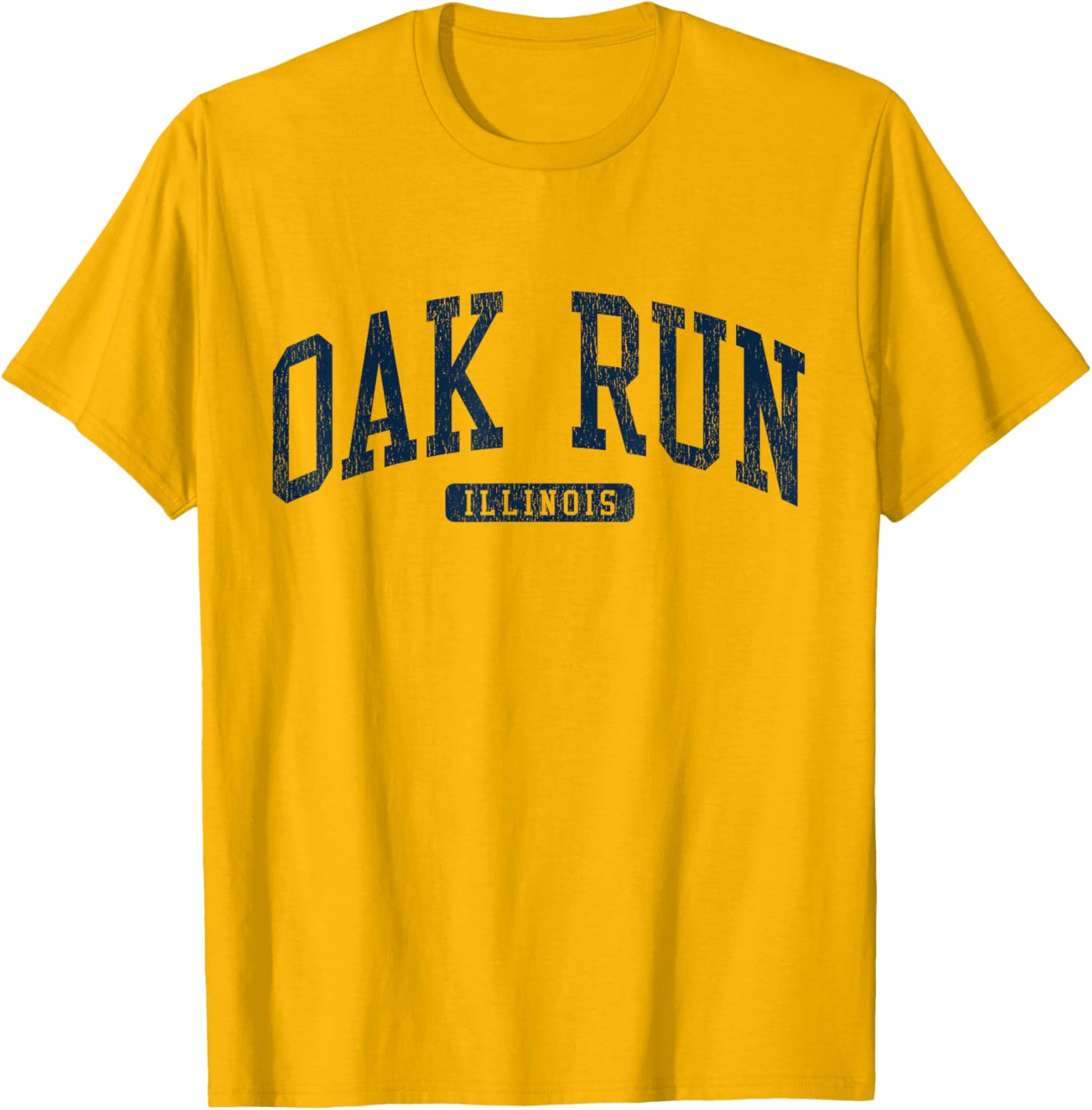 Oak Run Illinois College University Blue T-Shirt for Students and Fans - 5