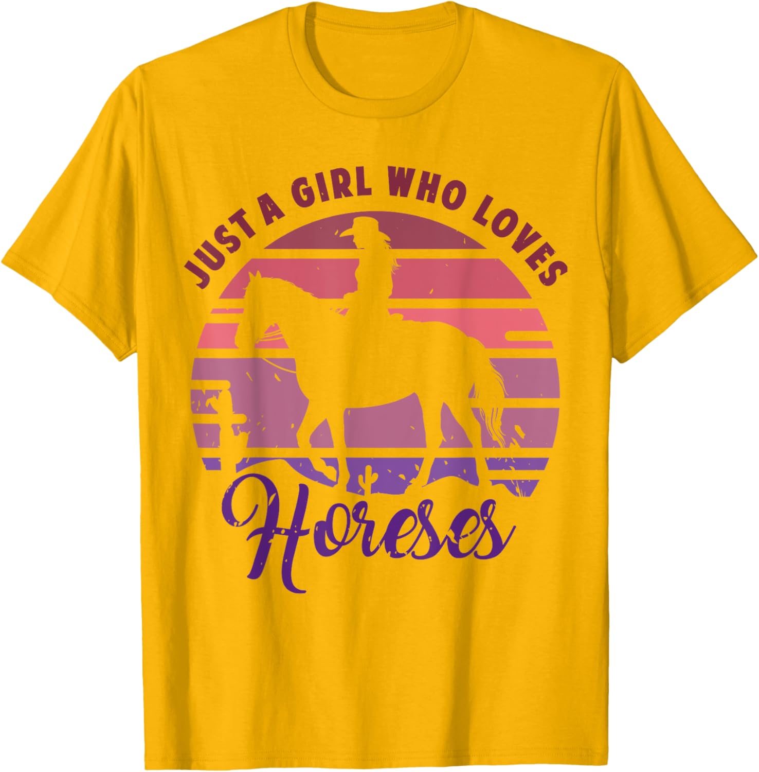 Just A Girl Who Loves Horses T-Shirt for Girls Who Love Horseback Riding - 9
