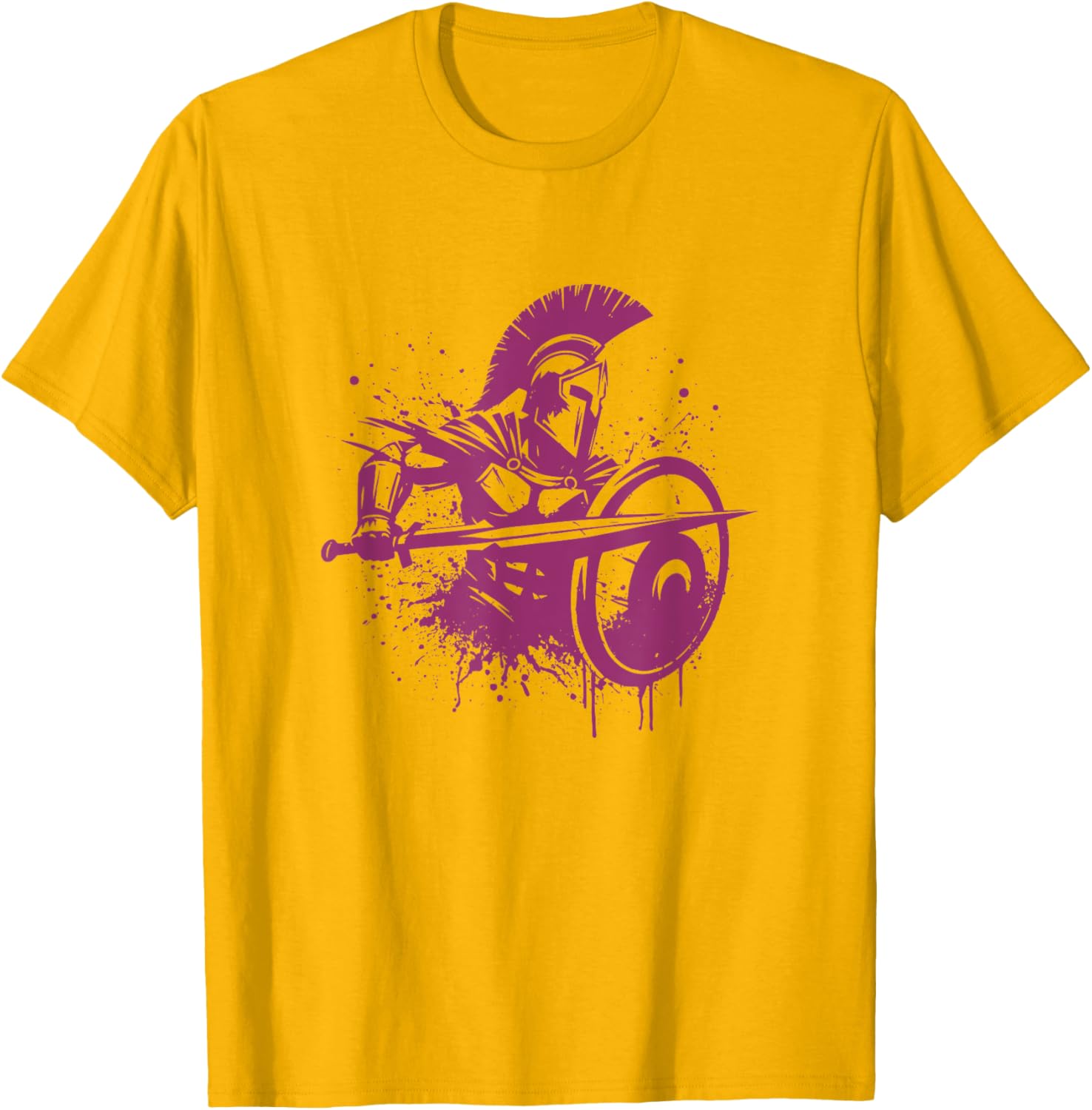 Warrior Spirit Snirt Sparta T-Shirt Hoodie with Knight Motif Design - 3