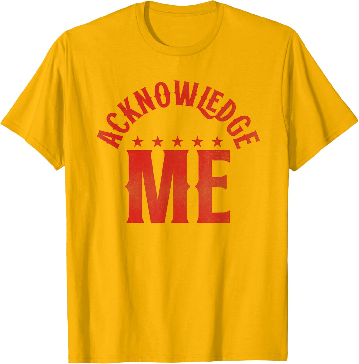 Acknowledge Me Retro Vintage Sports Competition T-Shirt for All Seasons - 1