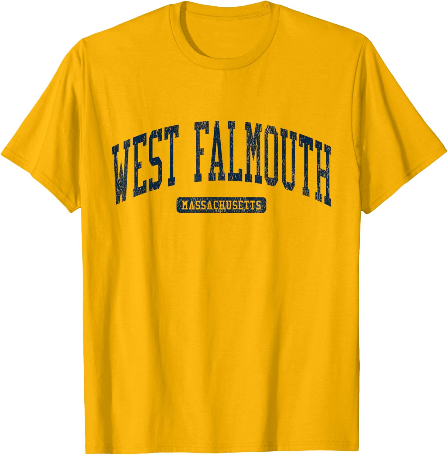 West Falmouth MA College University Stylish Blue T-Shirt for Casual Wear - 11