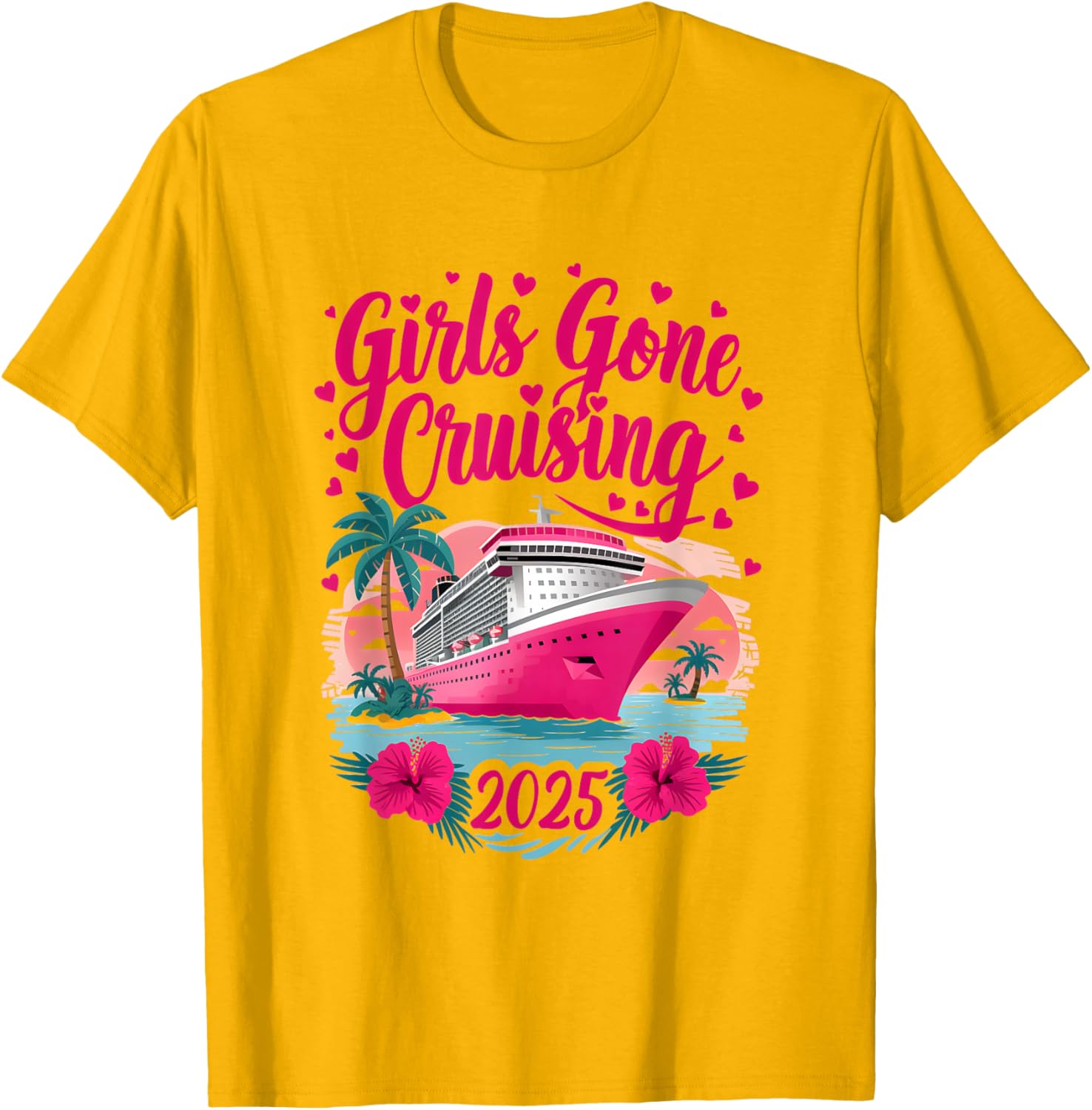 Girls Gone Cruising 2025 Fun Women Cruise T-Shirt for Best Friends - 22