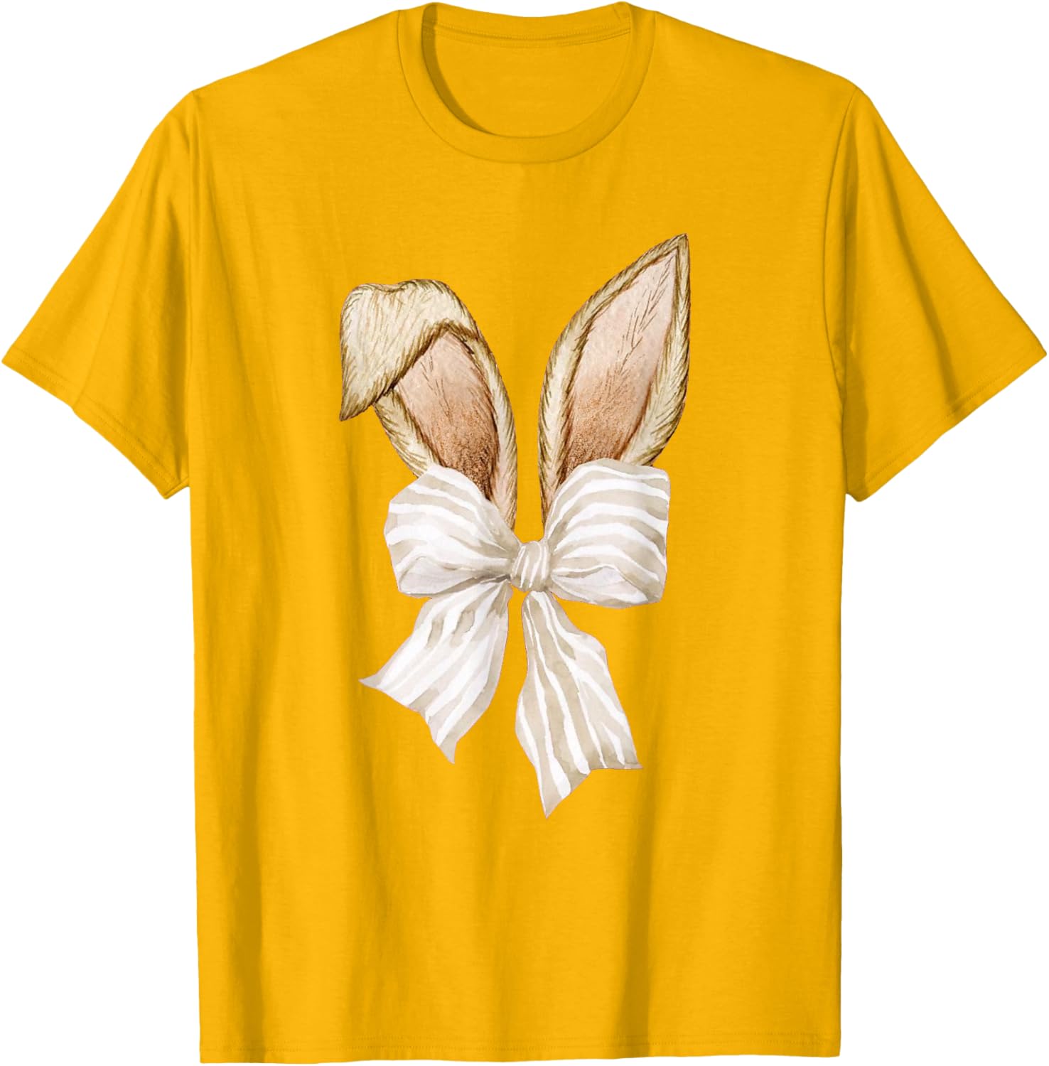 Coquette Bow Bunny Ears Rabbit Retro Easter Day T-Shirt for Kids - 16