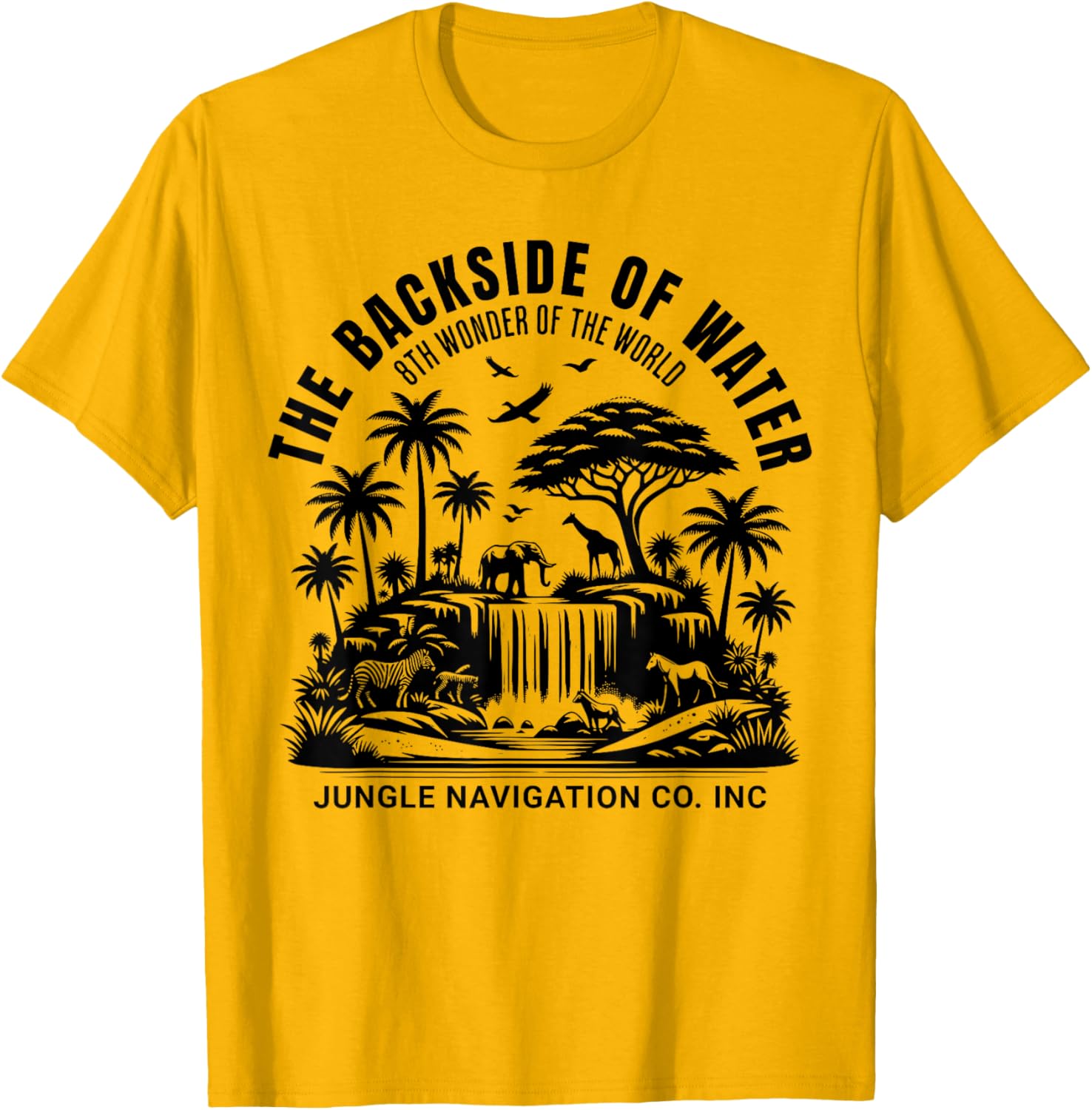 Jungle Adventure T-Shirt Backside of Water Cruise Theme Park Ride - 19