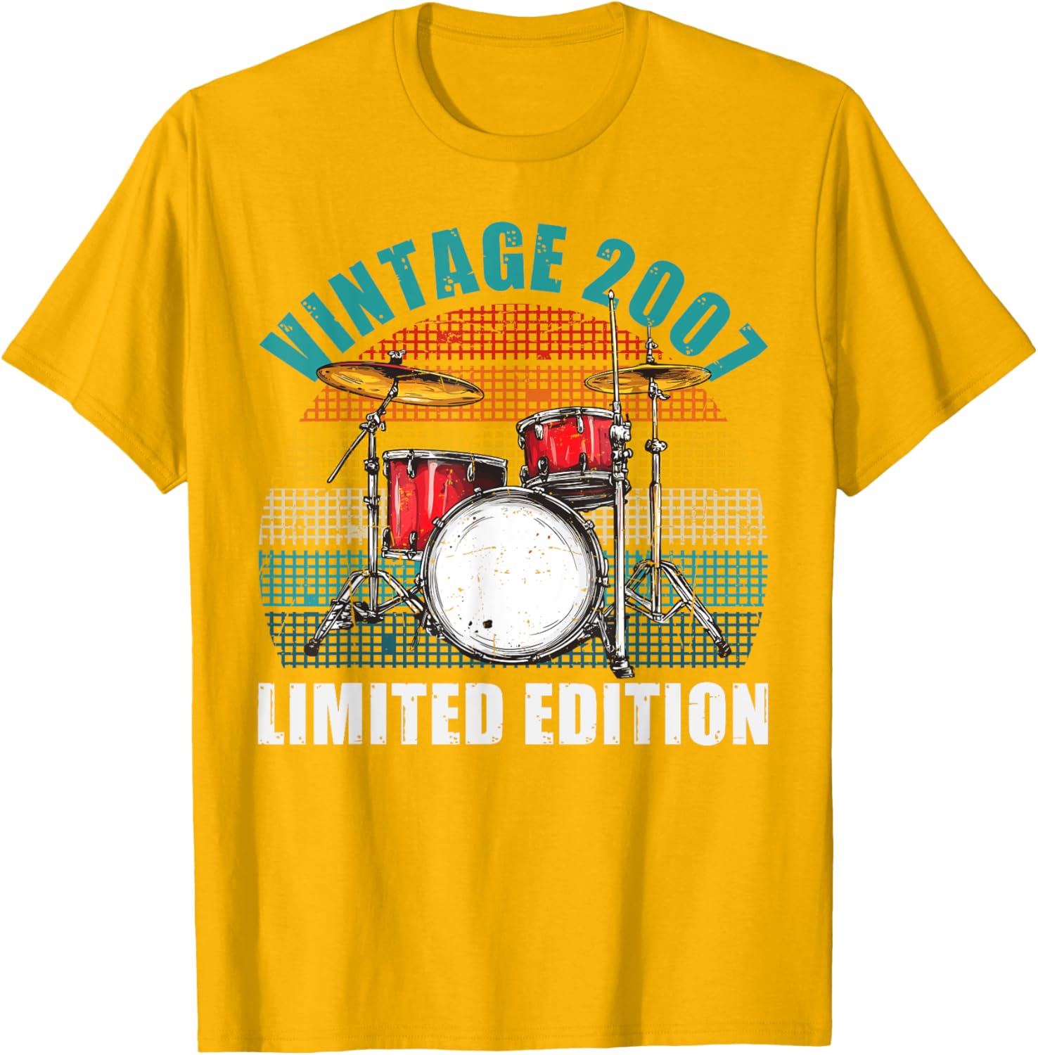 Vintage 18th Birthday Drummer T-Shirt for Drum Lovers and Musicians - 5