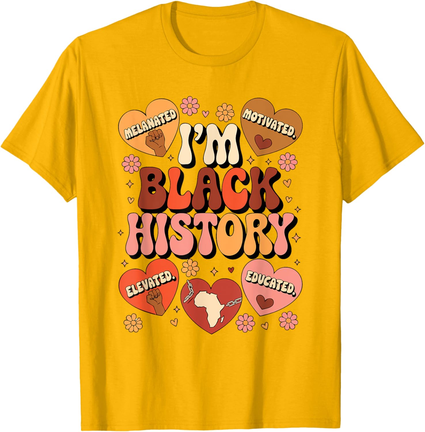 Black History Pride Afro Motivation T-Shirt for Empowered Style - 5
