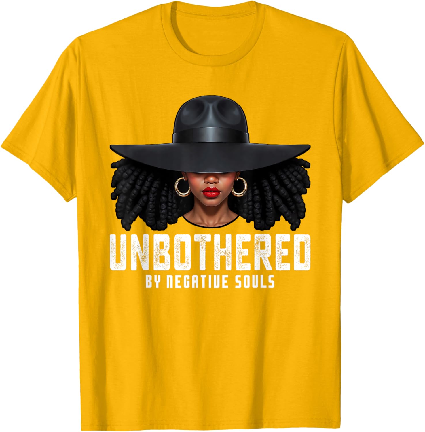 Unbothered Sassy Black Queen T-Shirt for African American Women and Girls - 5
