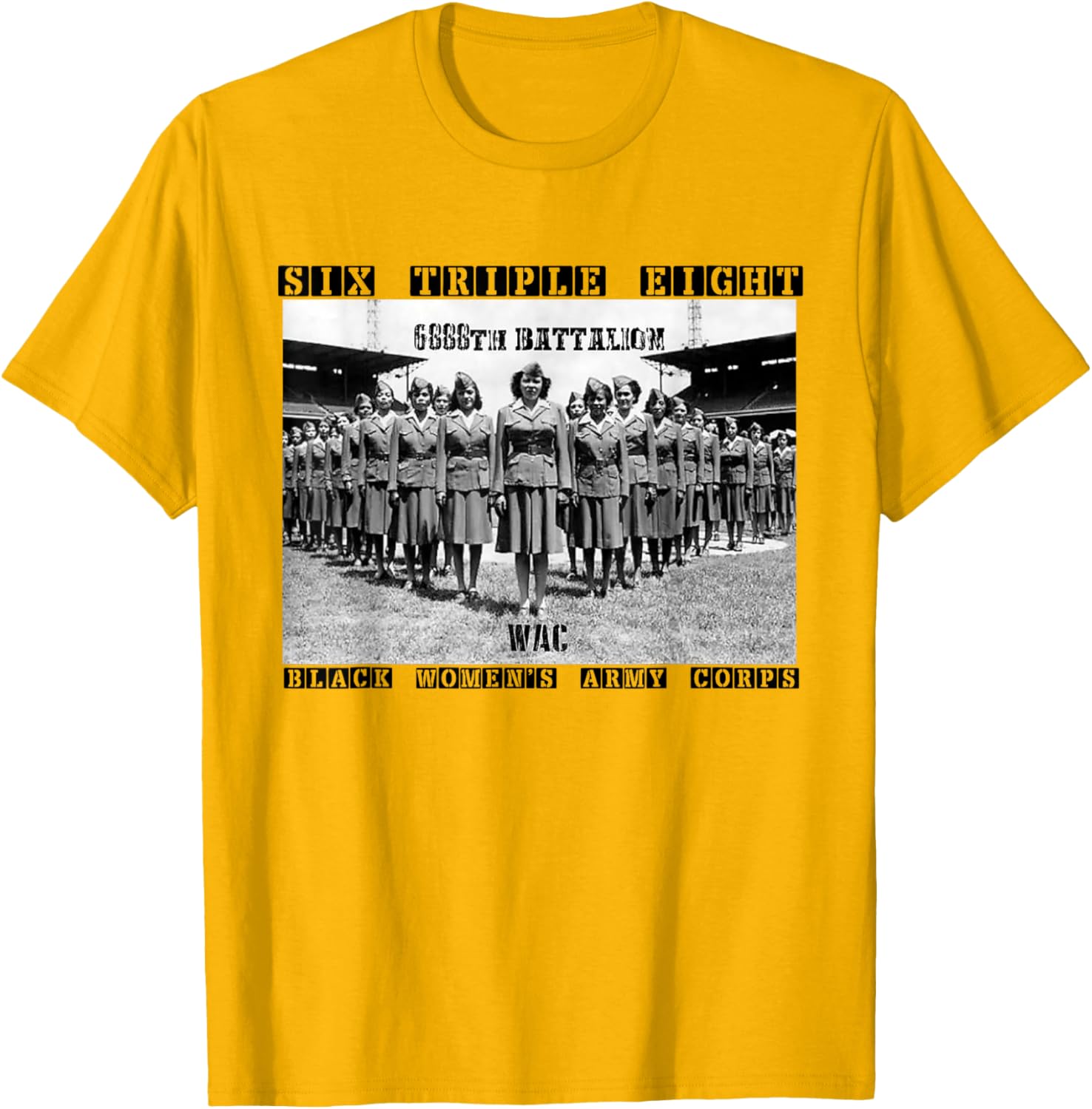 Elegant 6888th Army Corps T-Shirt for Black Women – Support Charity Adams - 6