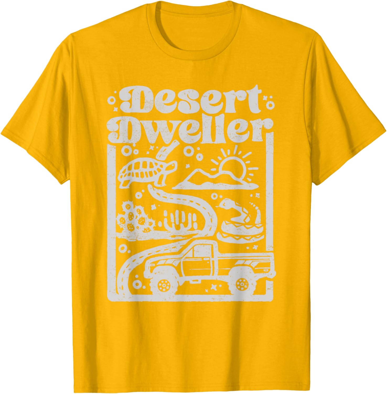 Vintage Desert Dweller Mountain Tee for Vehicle Lovers - Stylish T-Shirt - 26