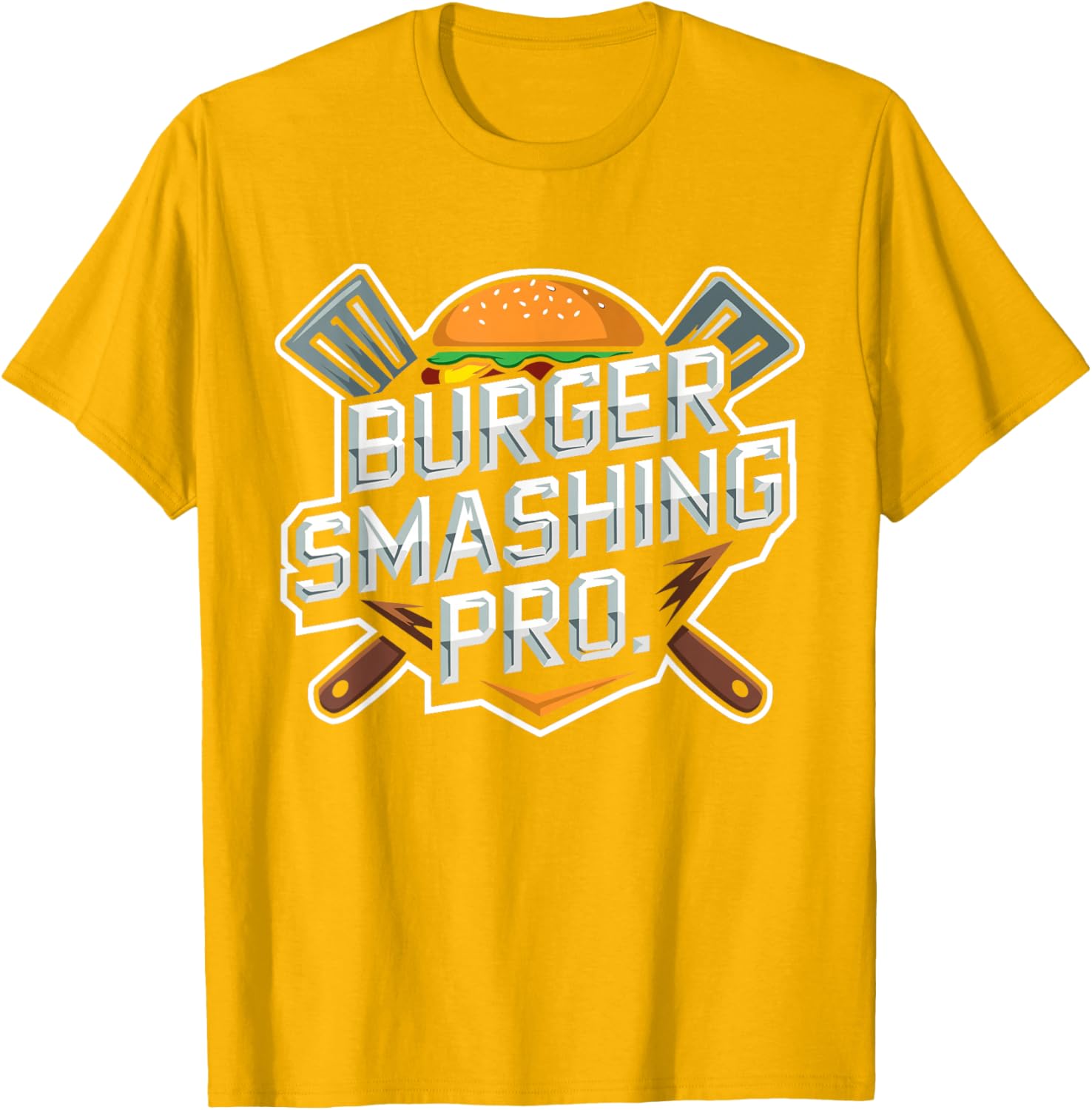 Smash Burger Lover Grilled Cheeseburger Flat Top T-Shirt for Foodies - 22