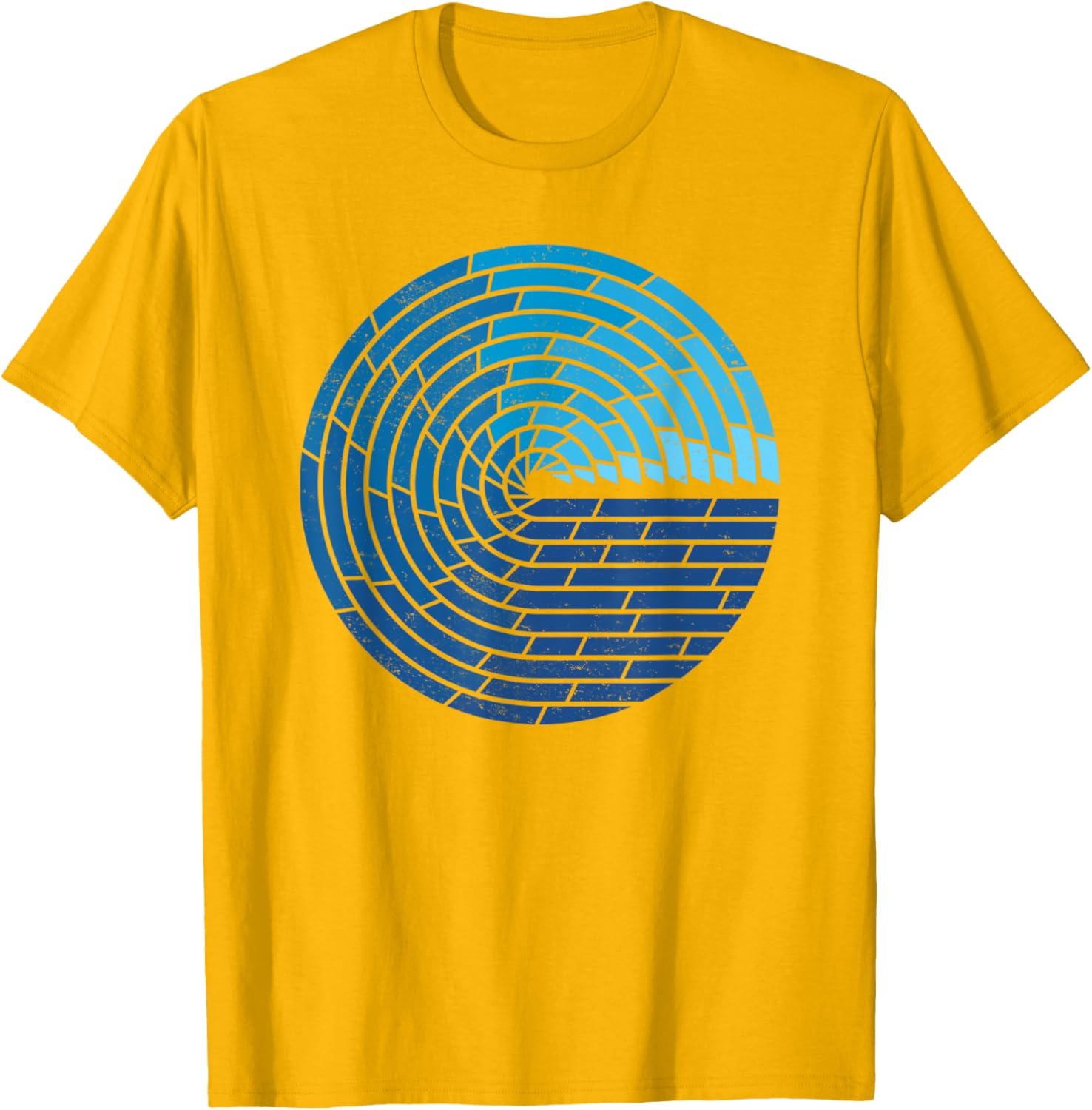 Vintage Ocean Circle Design T-Shirt for Trendy Beach Lovers - 25