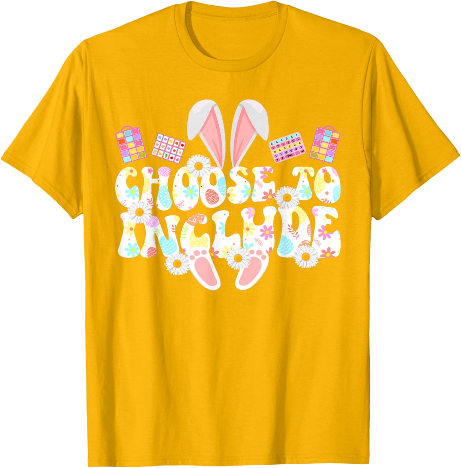 Groovy Easter Bunny Special Education Teacher T-Shirt for SPED Lovers - 1