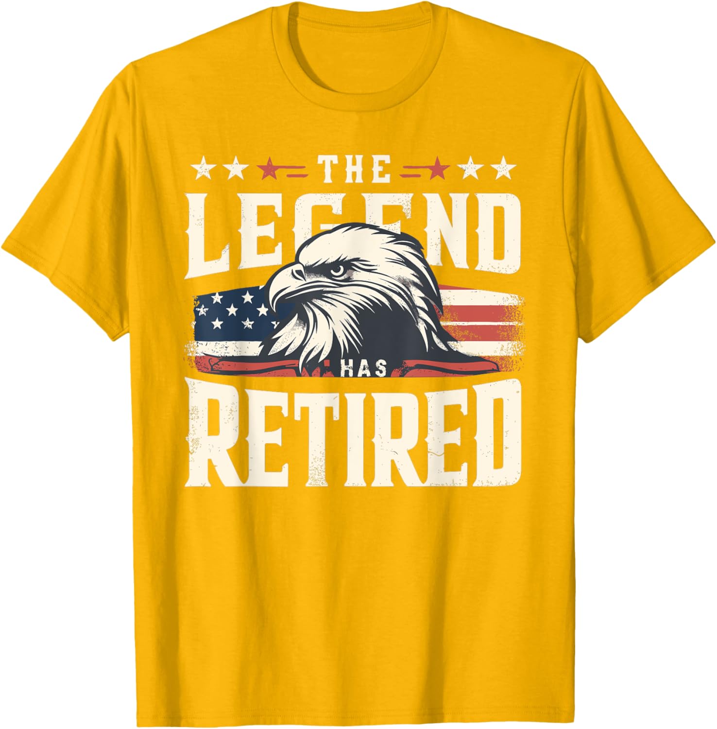 Retirement Eagle American Flag T-Shirt for Proud Veterans and Patriots - 25