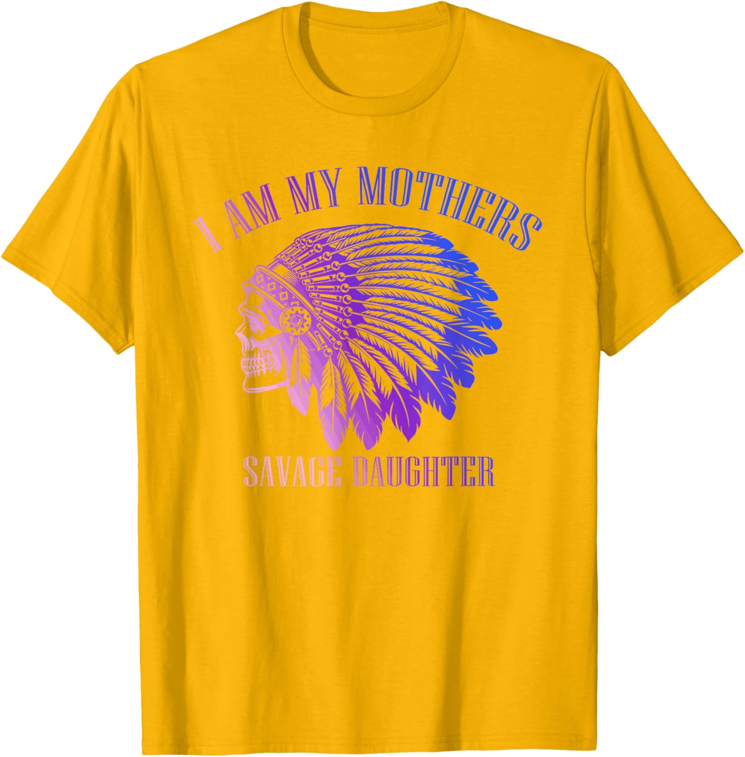 Savage Daughter Apache Skull T-Shirt for Bold Mother-Daughter Style - 1