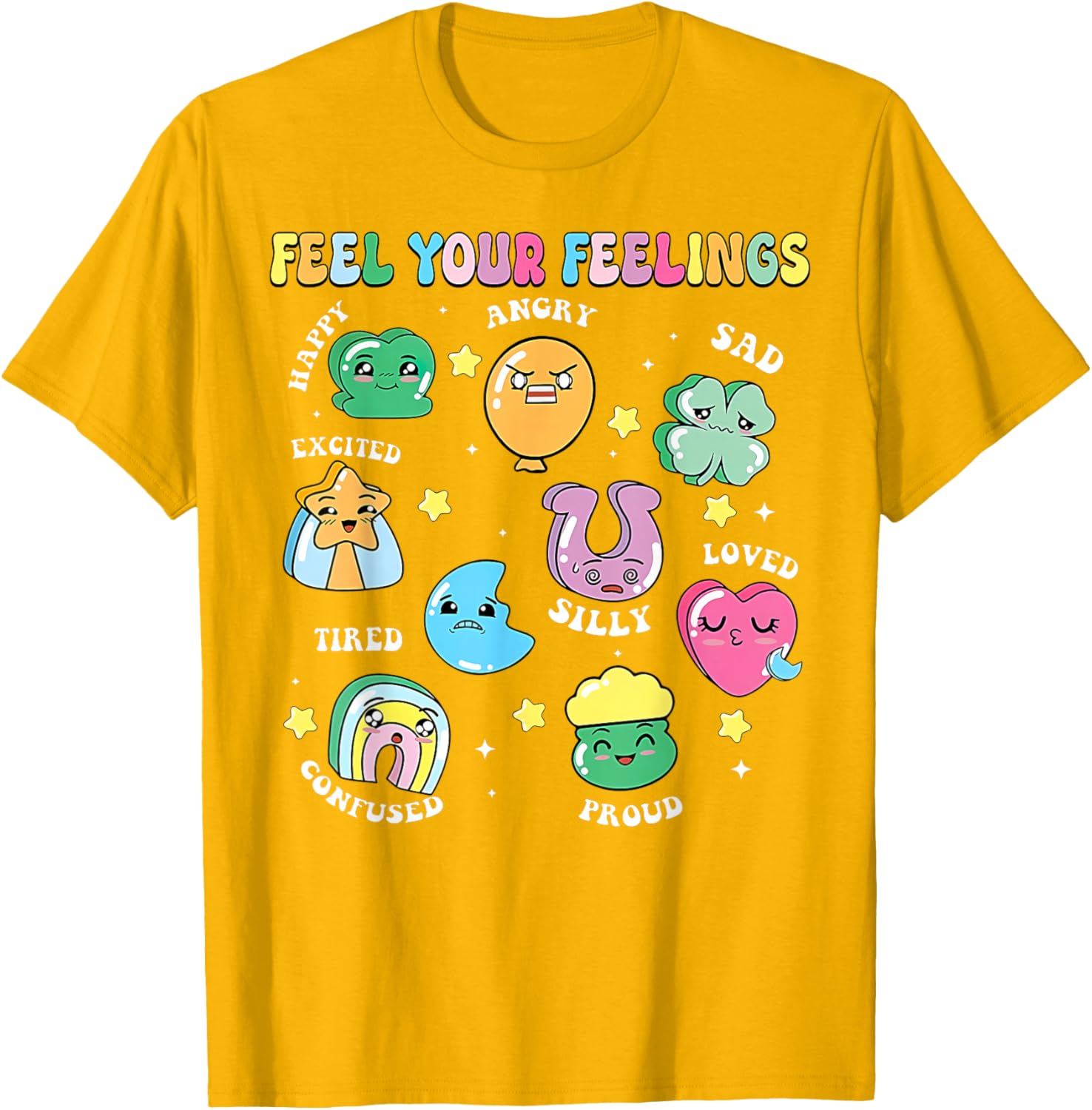 St Patricks Day Feels Your Feelings Teacher T-Shirt for School Counselors - 21
