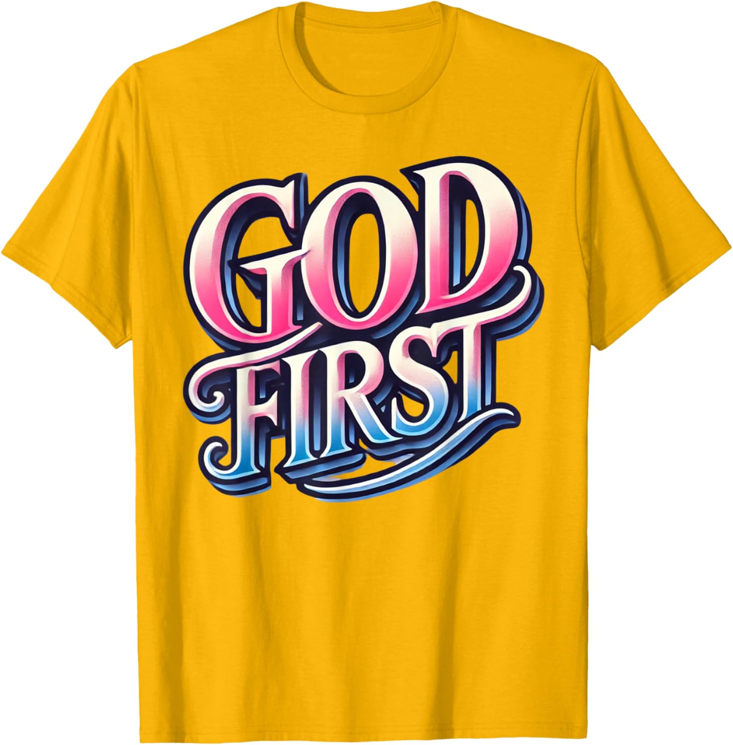 Funny Religious Family T-Shirt Unisex Modern Classic Fit Black Small - 2