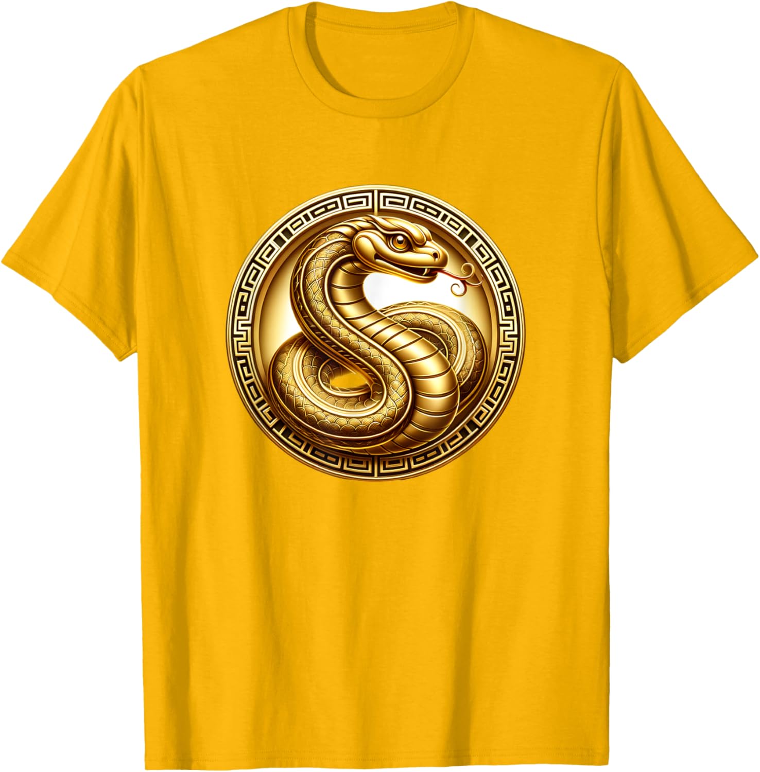 Gold Year of the Snake T-Shirt for Celebrating the Lunar New Year - 4
