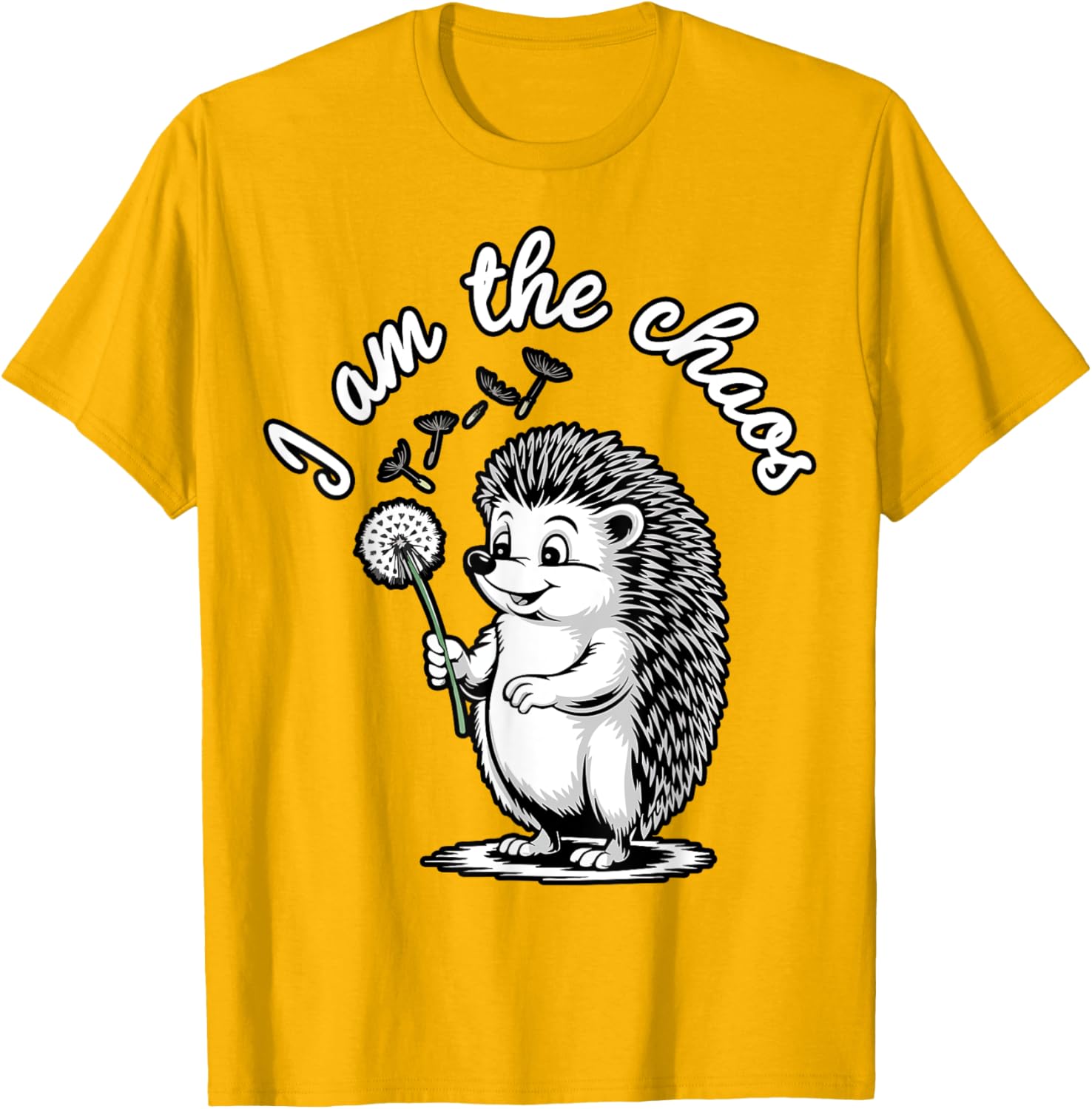 Funny Hedgehog Dandelion T-Shirt for Sarcastic Animal Lovers - 12