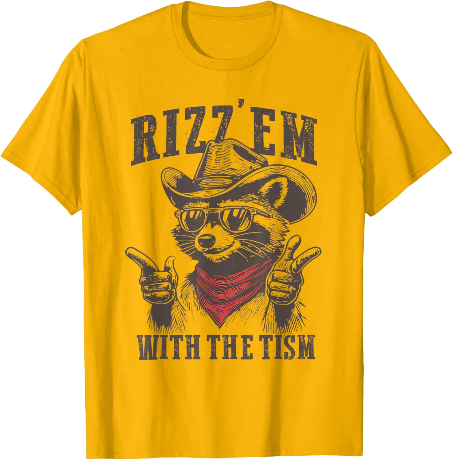 Funny Autism Raccoon T-Shirt with Meme Style Humor for All Ages - 13