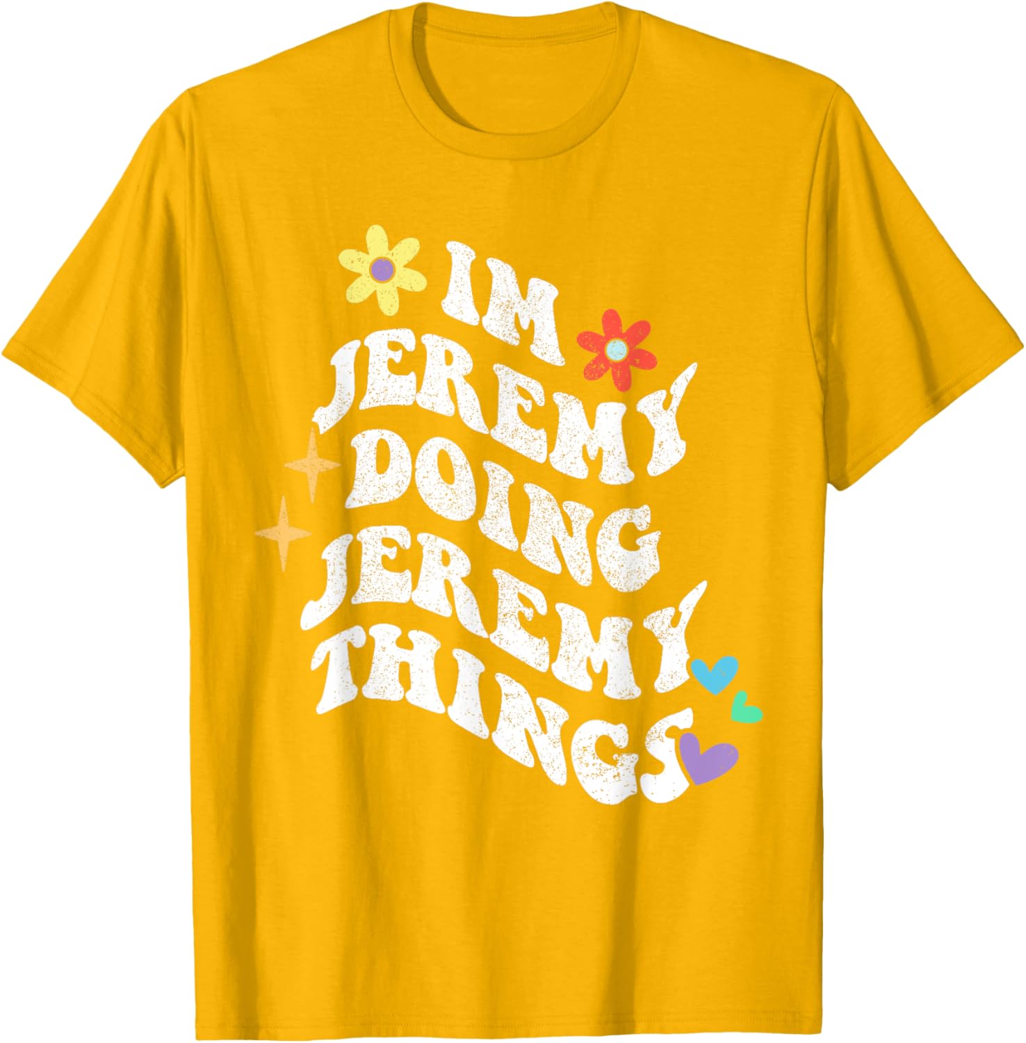 Funny Retro Groovy Jeremy Doing Things T-Shirt for Moms and Gifts - 9