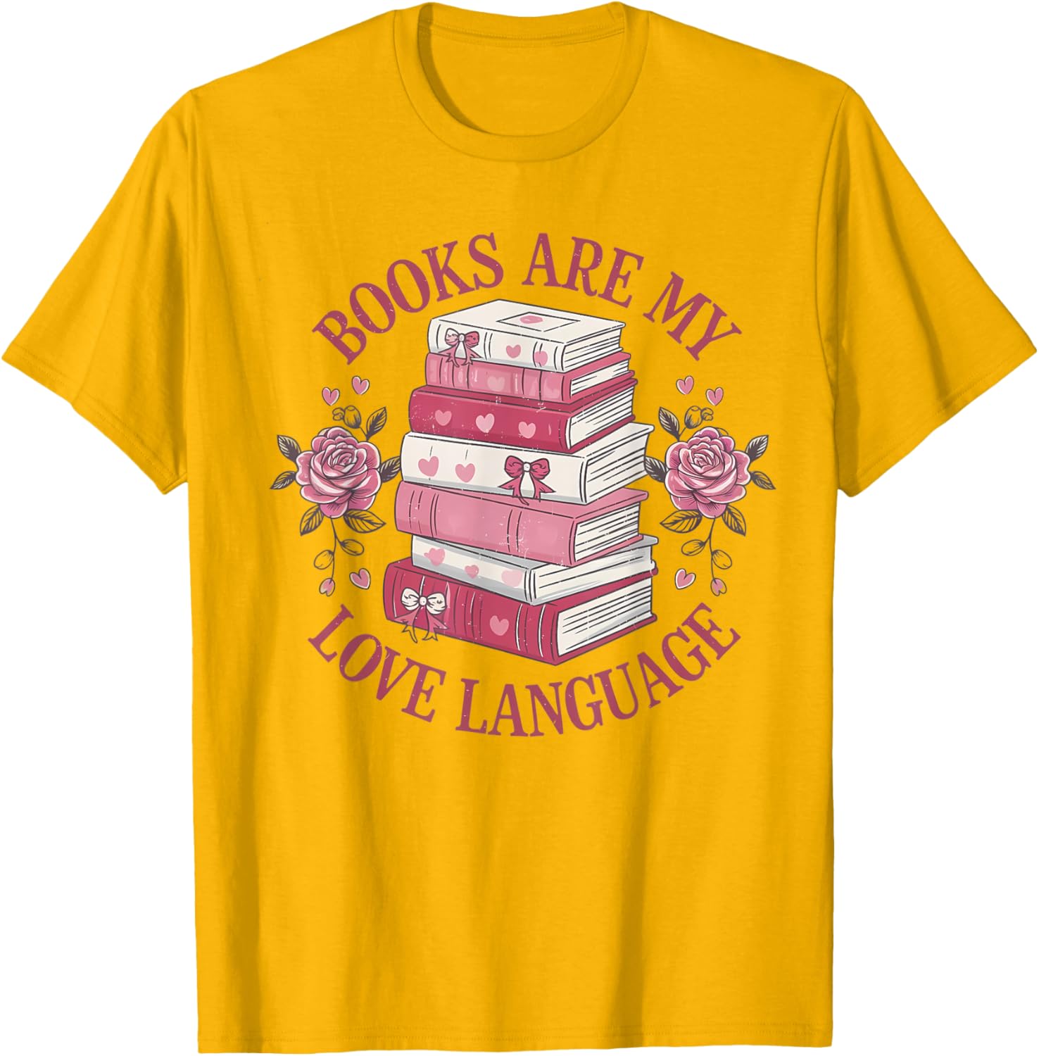 Books Are My Love Language T-Shirt for Reading Lovers and Librarians - 9