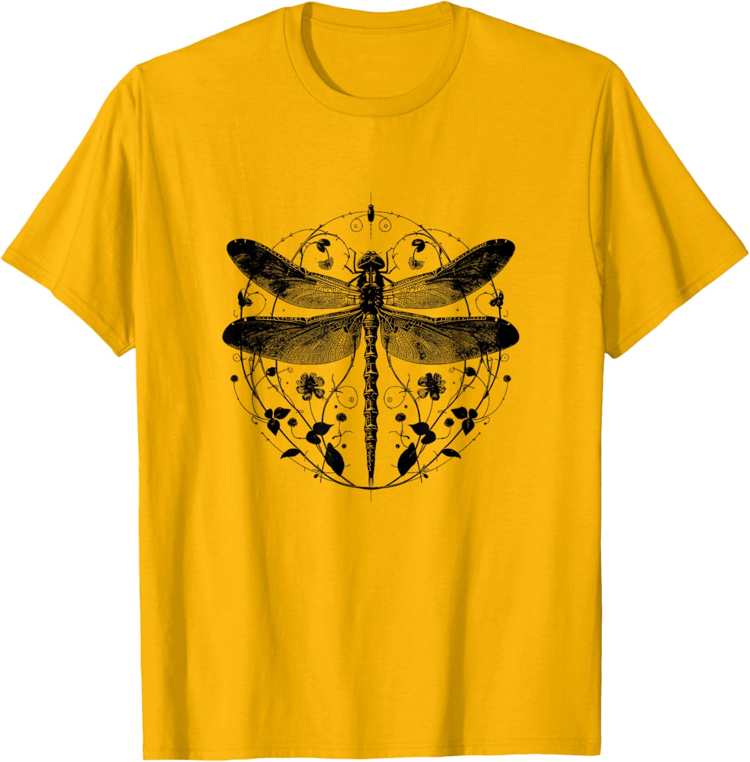 Cute Casual Summer Dragonfly Print T-Shirt for Stylish Comfort - 6