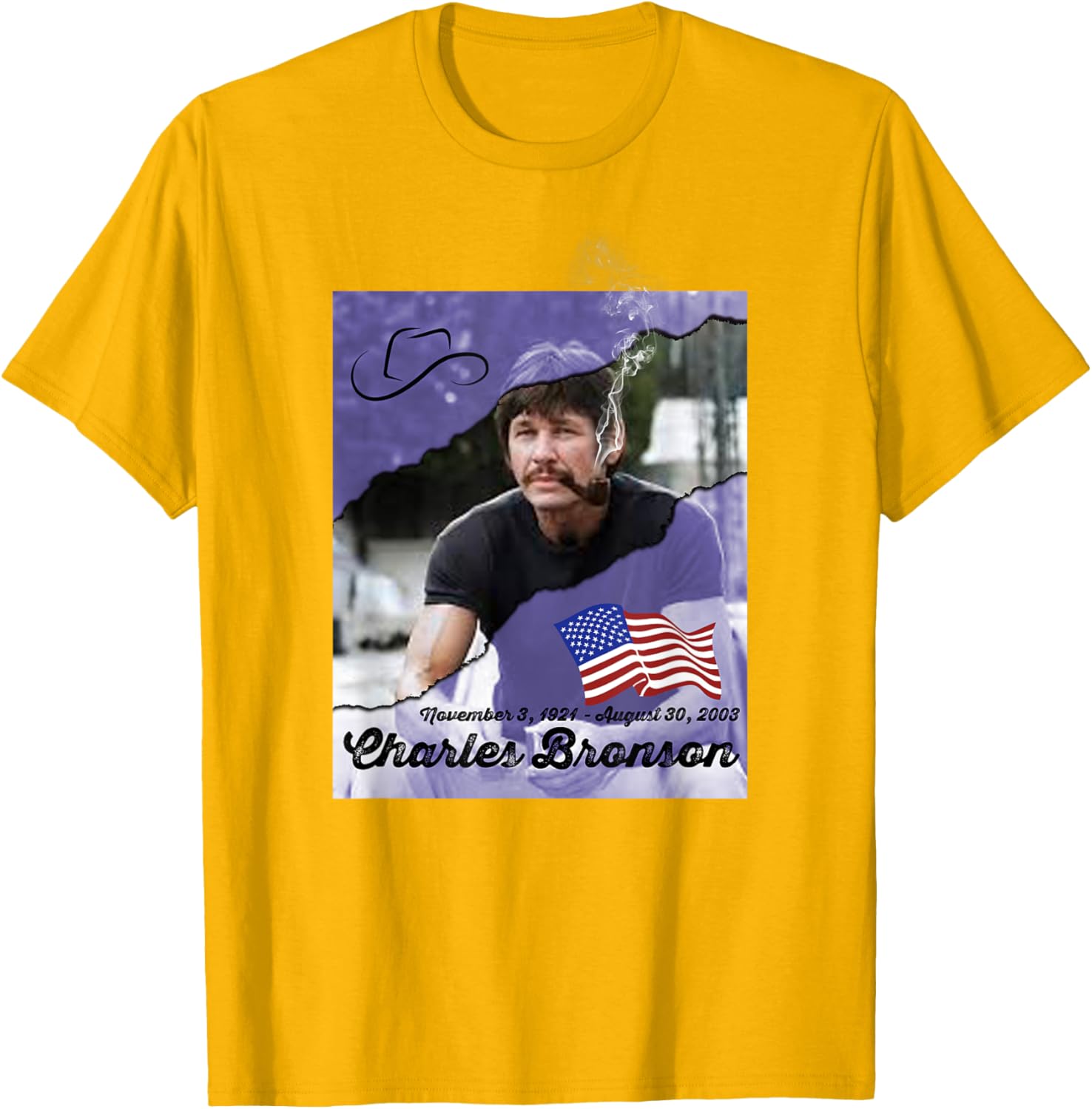 Charles Bronson 002 T-Shirt for Fans of Classic Movies and Style - 2