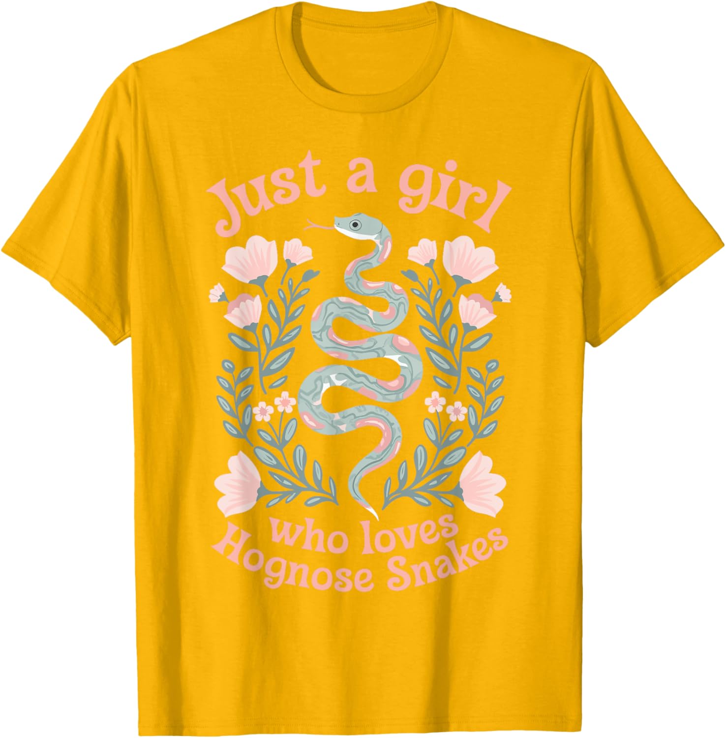 Just A Girl Who Loves Hognose Snakes T-Shirt Cute Snake Lover Tee - 10