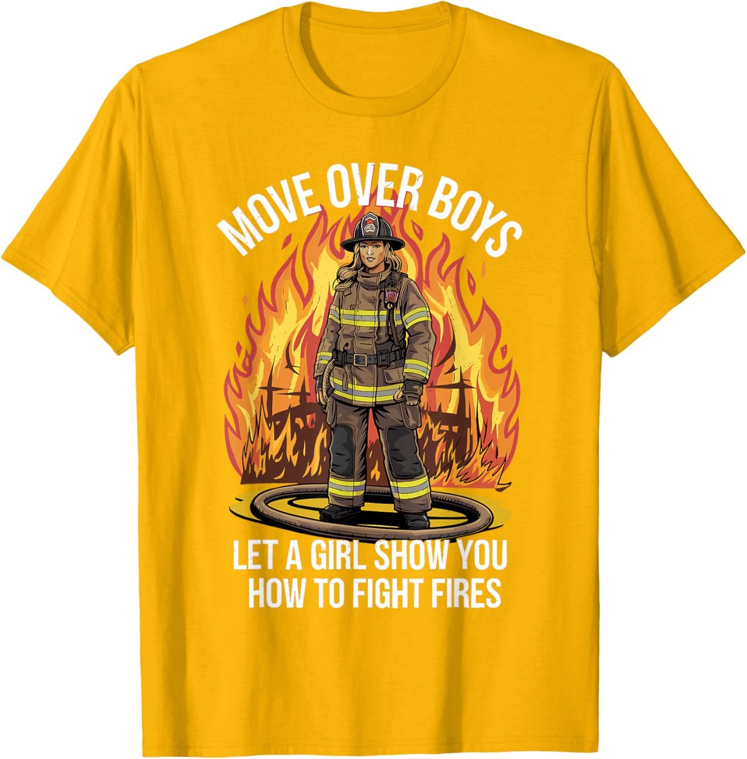 Stylish Firefighter T-Shirt for Women and Girls - Perfect Gift Idea - 3