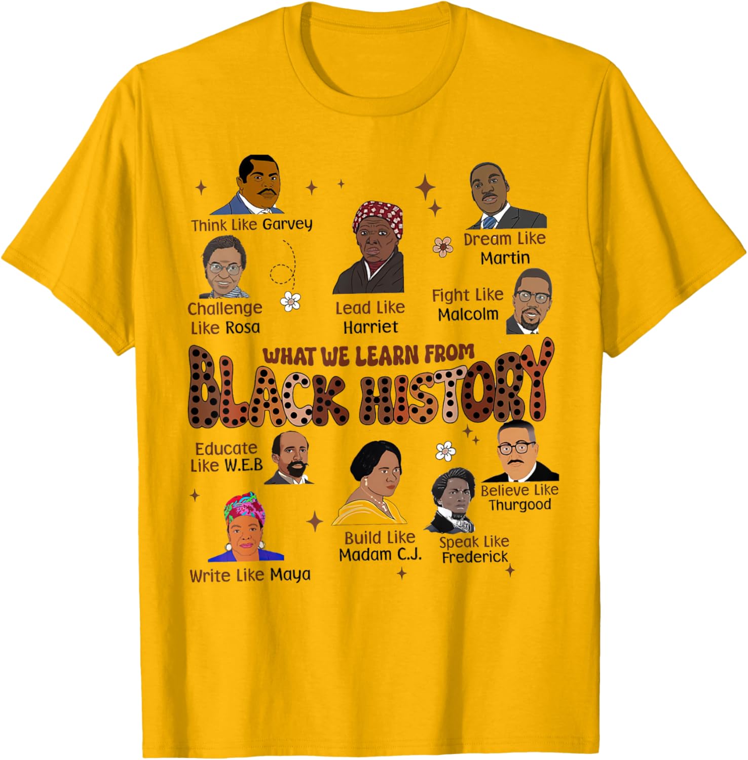 Celebrate Black History Month with Our Inspiring People Version T-Shirt - 6